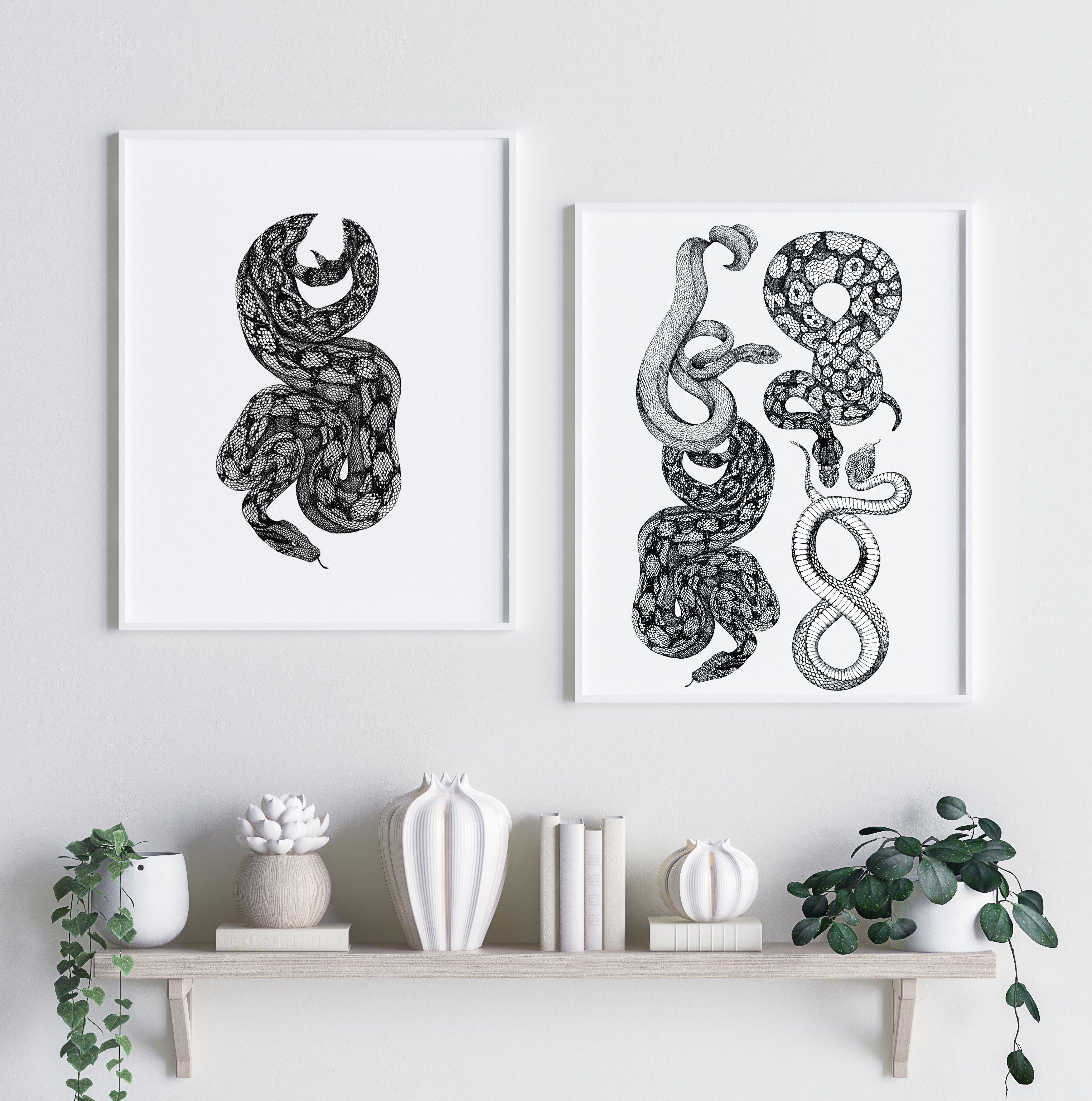 'Boa Constrictor' Fine Art Print - Emily Carter London
