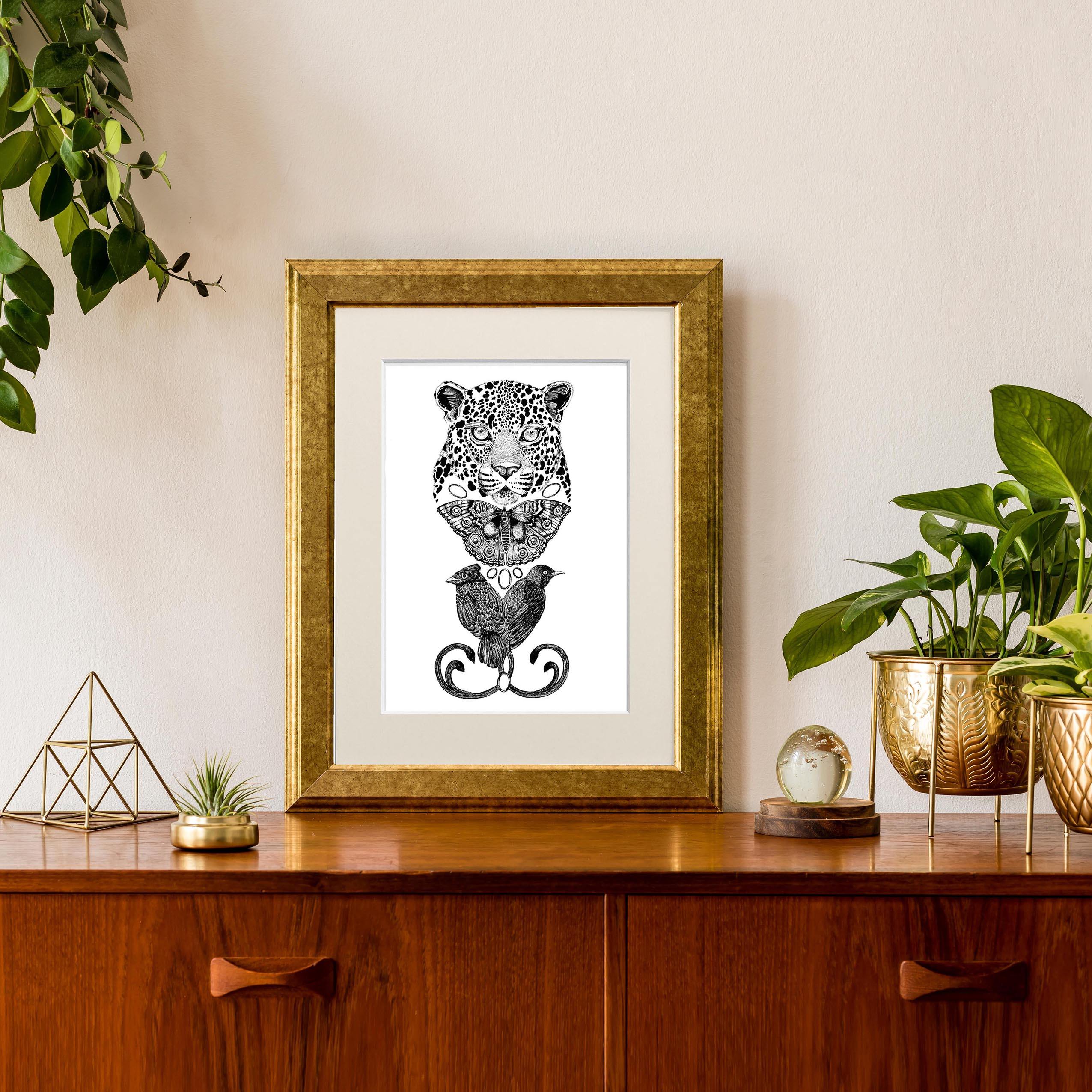'The Tropical Leopard' Fine Art Print - Emily Carter London