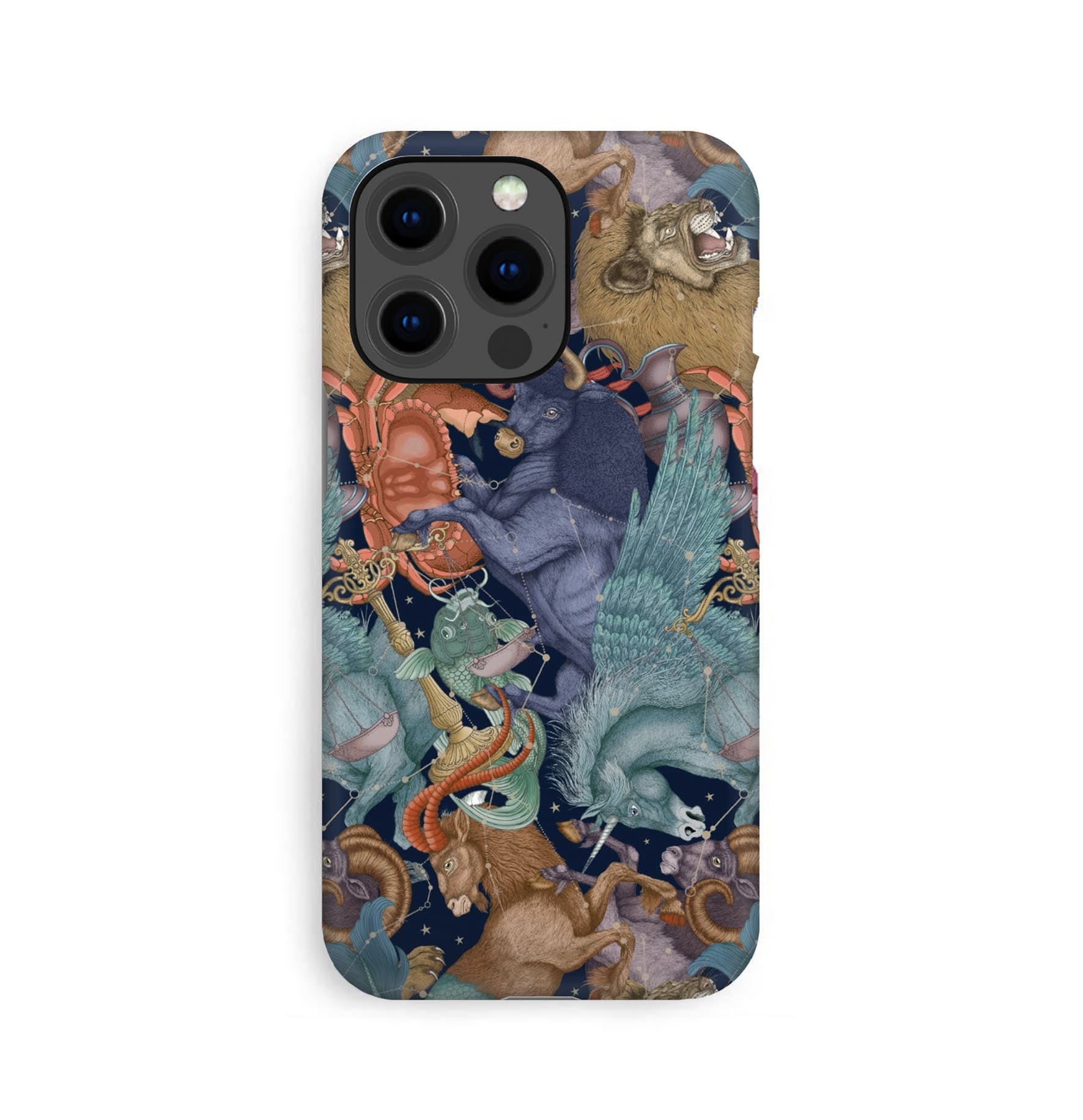 Luxury Phone Case - Astrology Navy