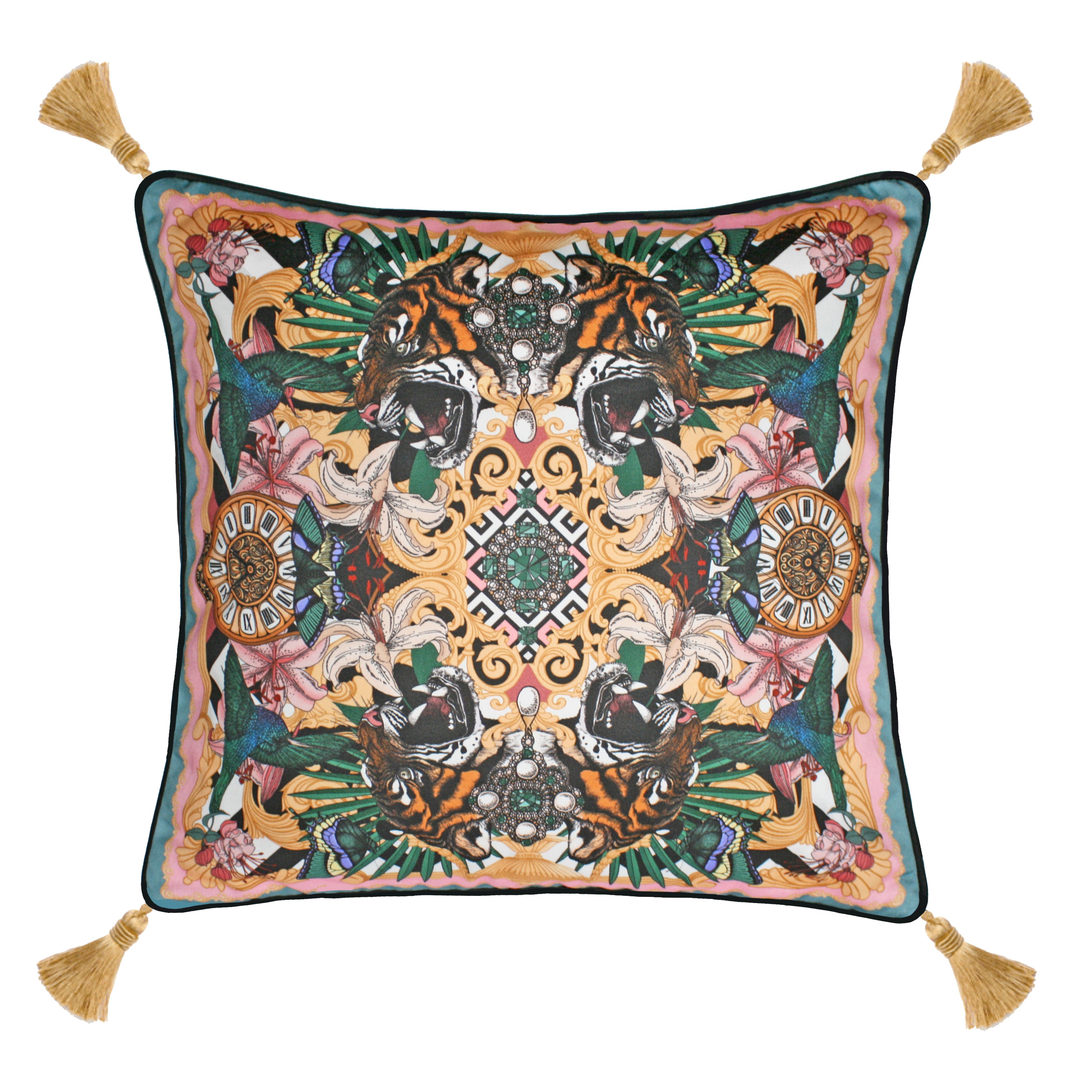 The Baroque Tiger Cushion Tassels | 45x45cm