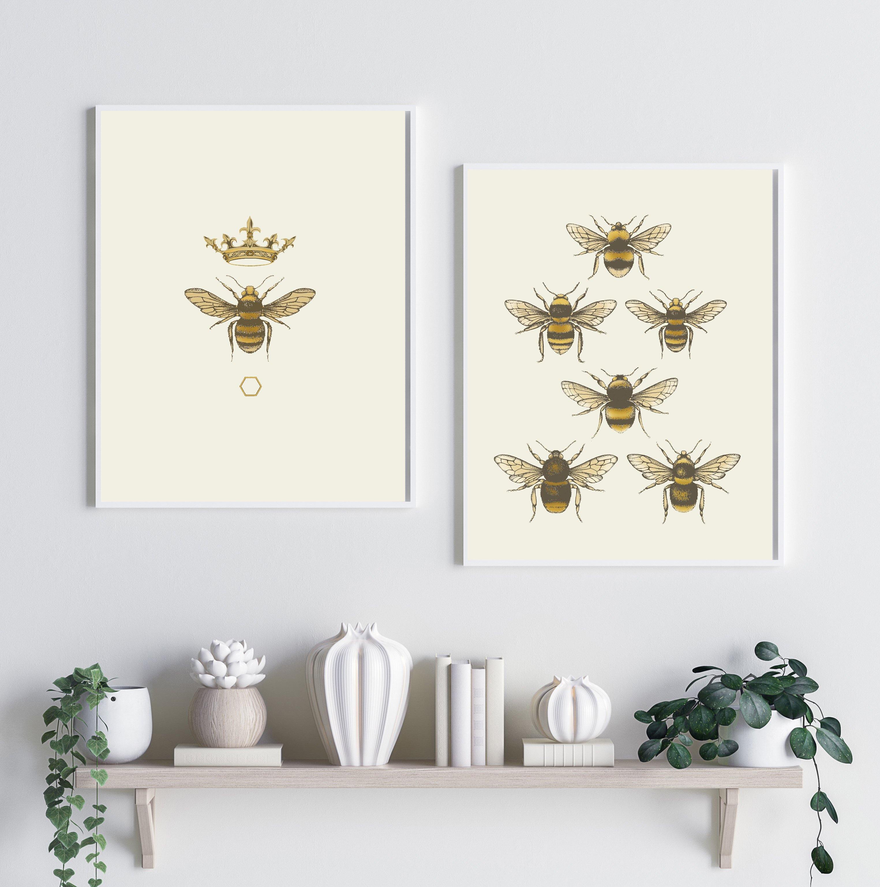'Antique Honey Queen Bee' Fine Art Print - Emily Carter London