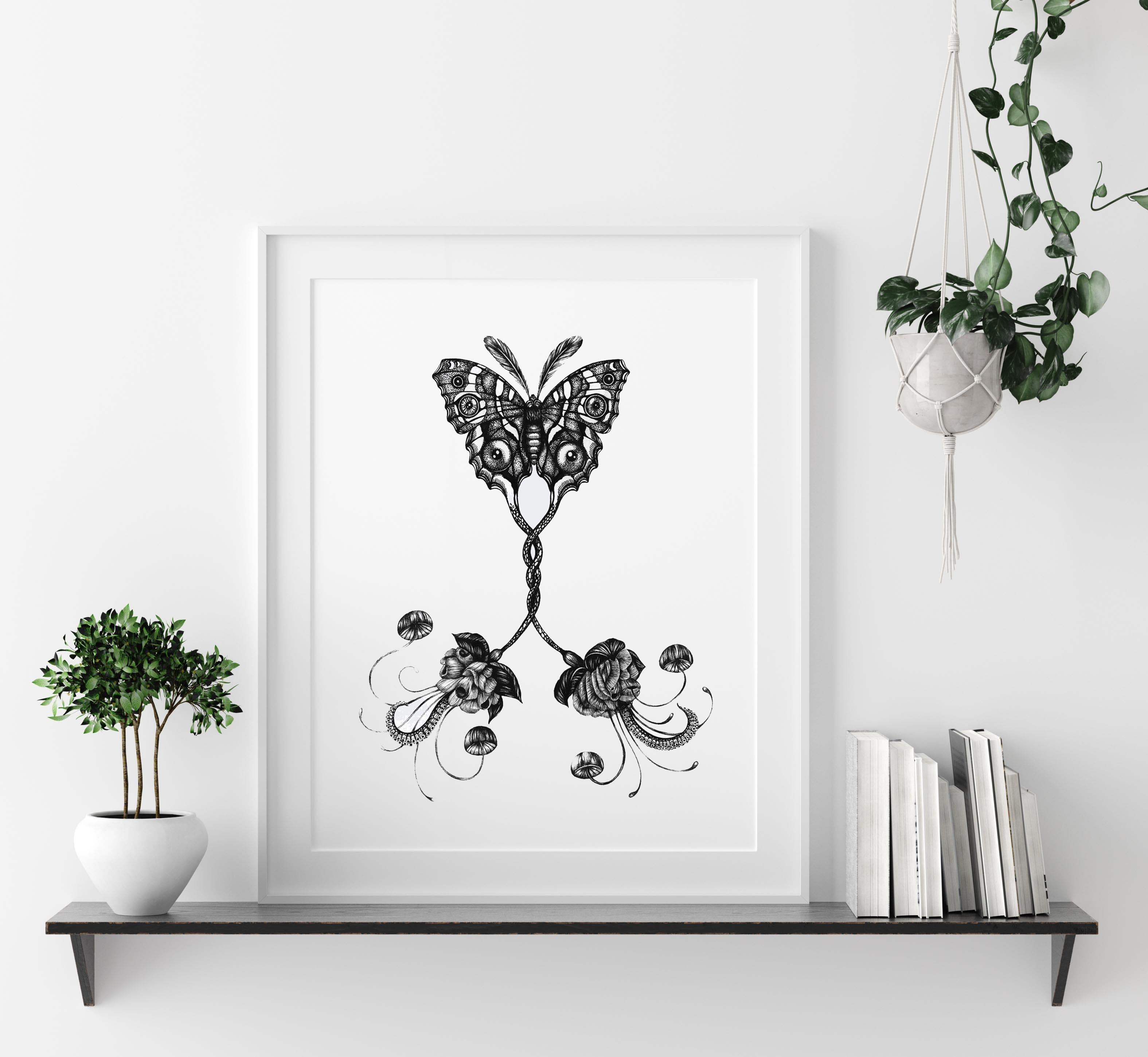 'Coenia Oculus' Fine Art Print - Emily Carter London