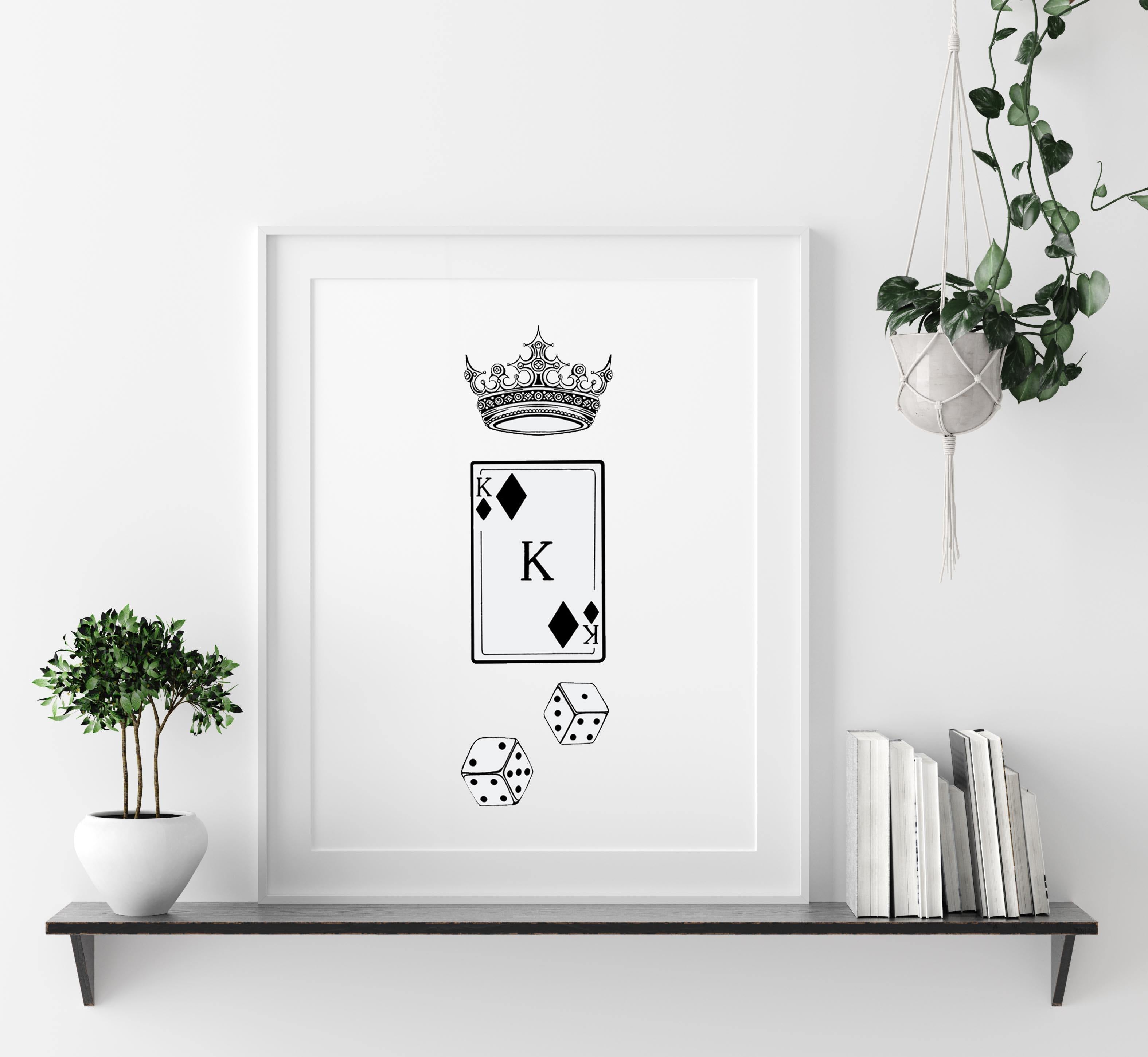 'King of Diamonds' Fine Art Print - Emily Carter London