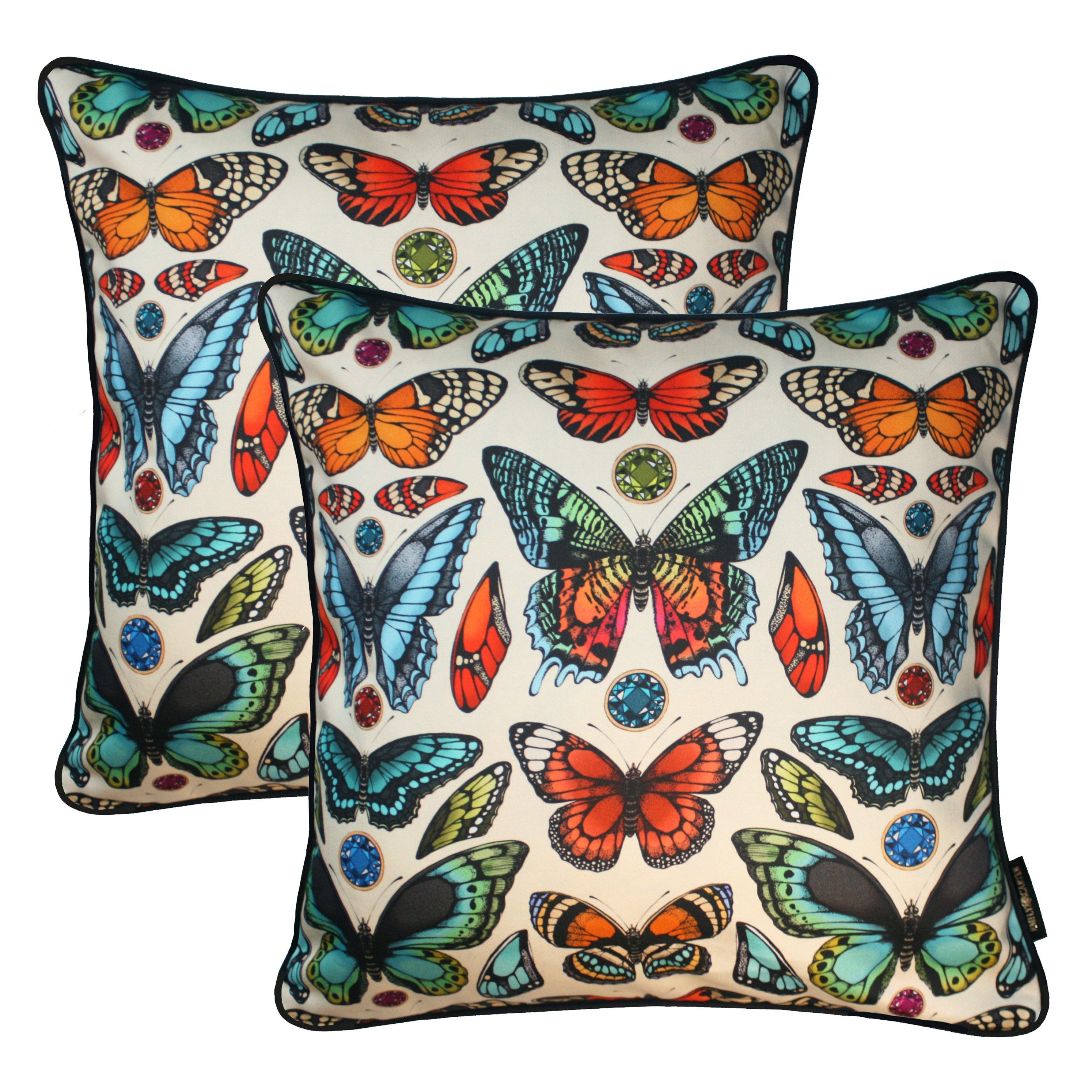 The Tropical Butterfly Cushion Set | 45x45cm - Emily Carter London