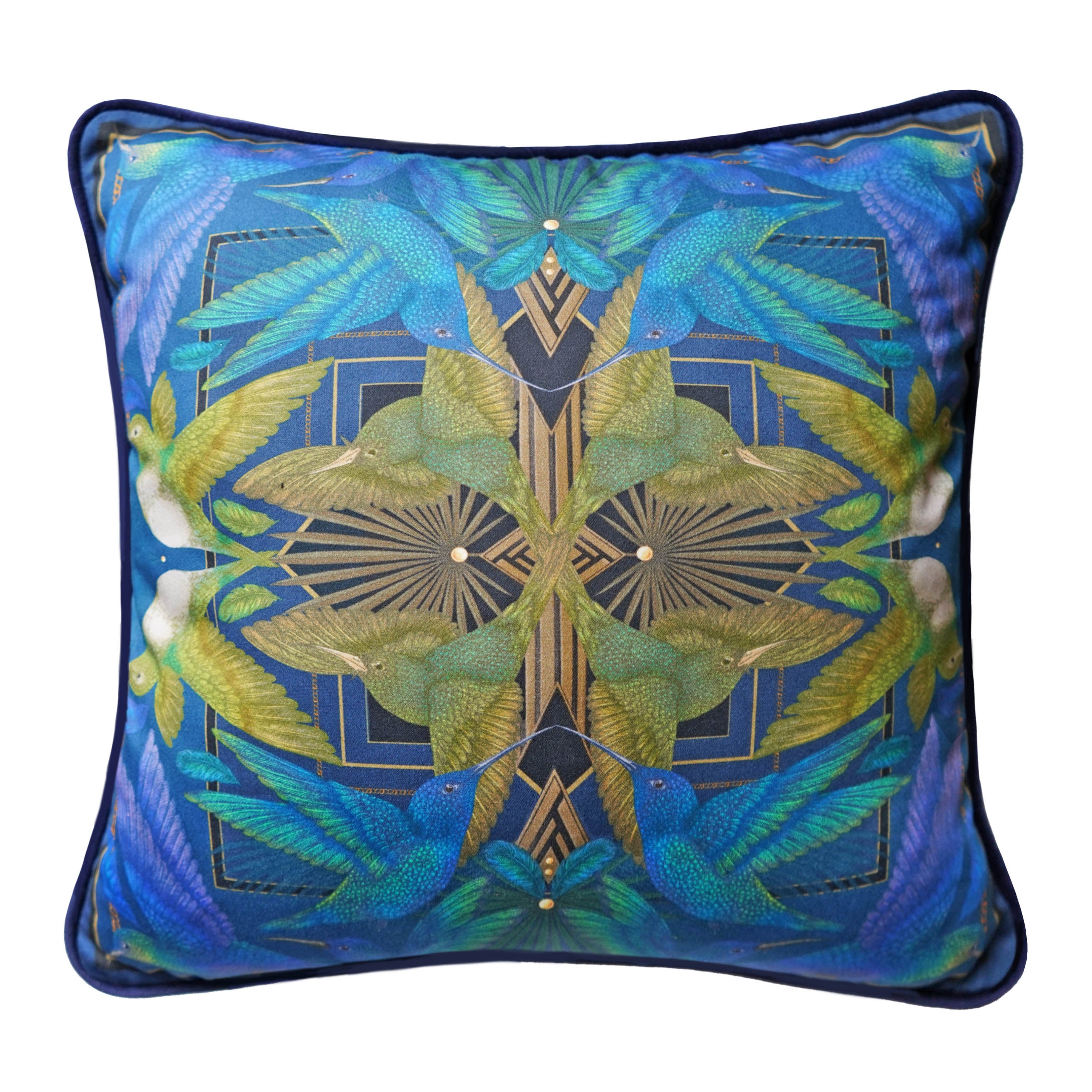 The Midnight Hummingbird Cushion | 45x45cm