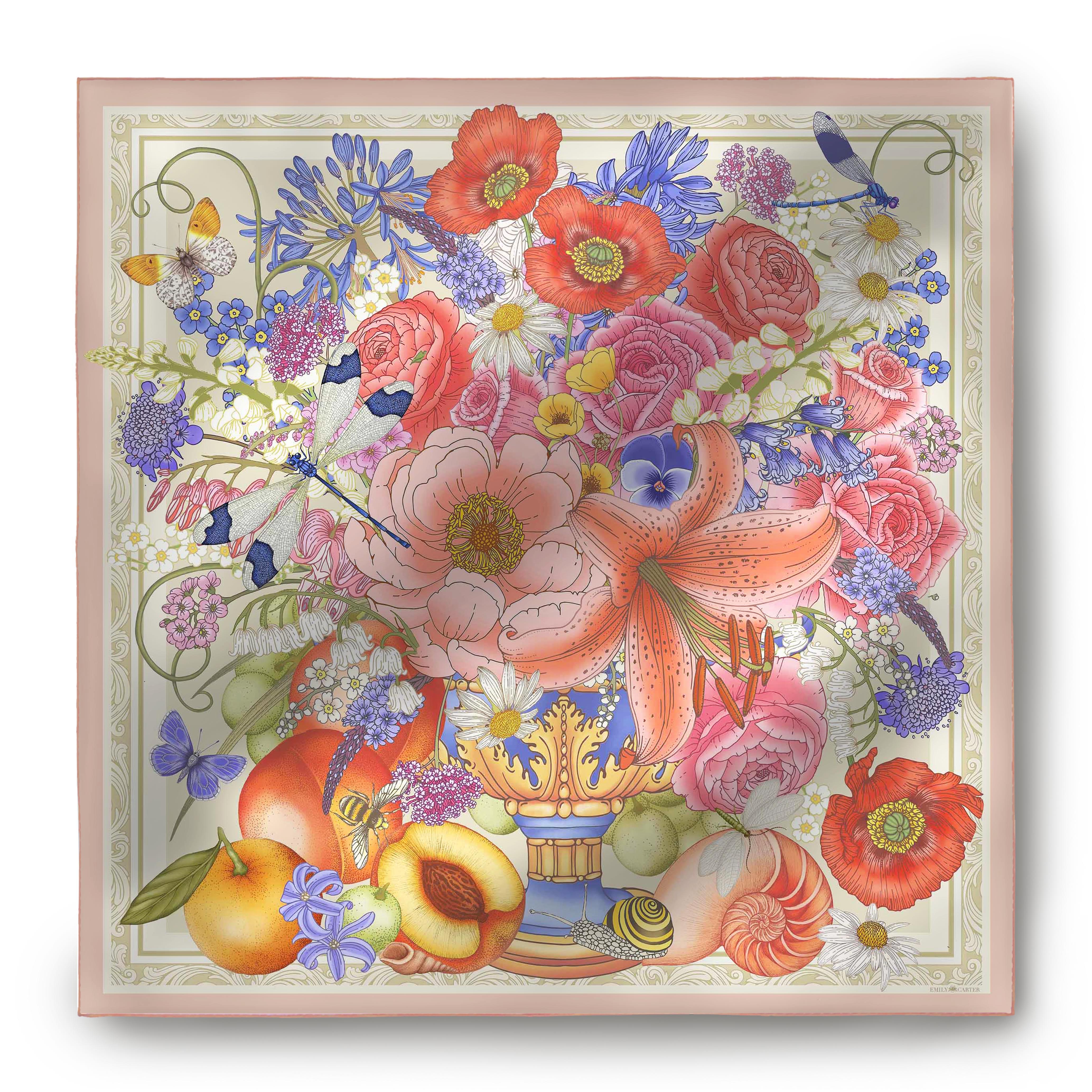 The Summer Still Life Silk Scarf | 90x90cm