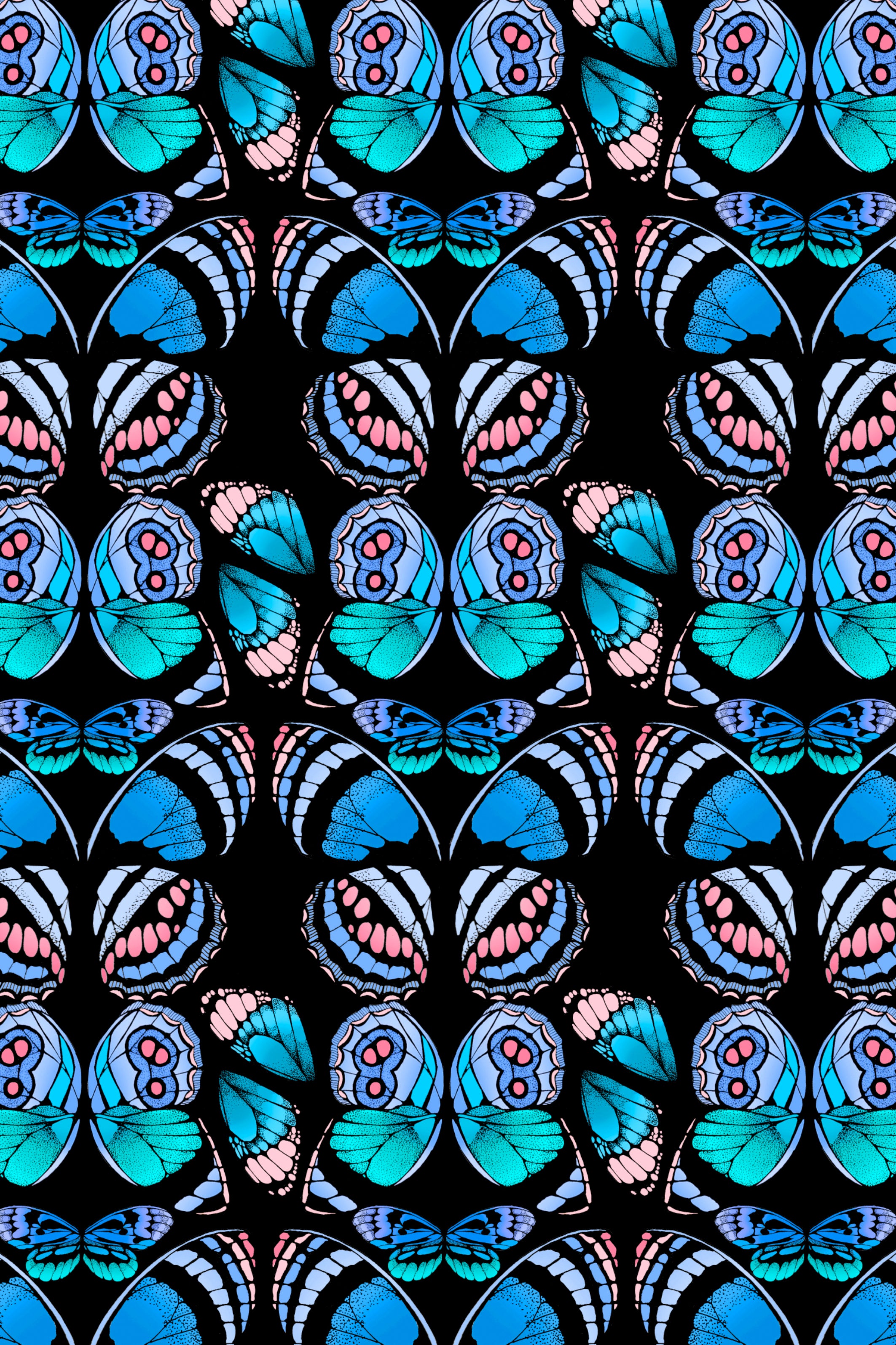 Abstract Butterfly Print