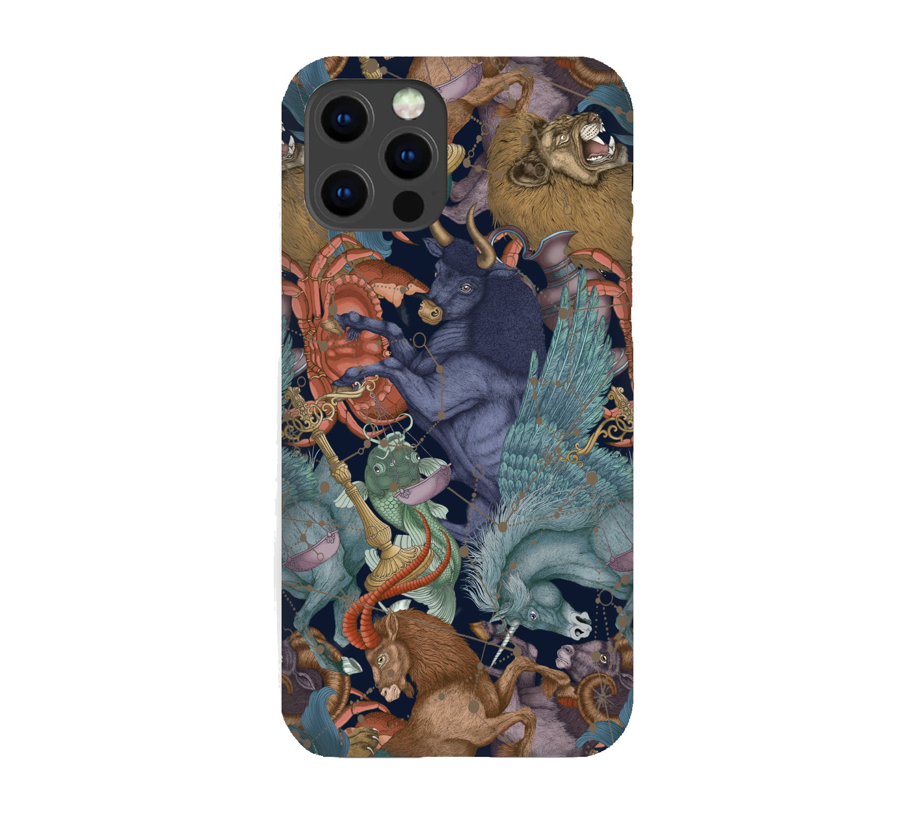 Luxury Phone Case - Astrology Navy