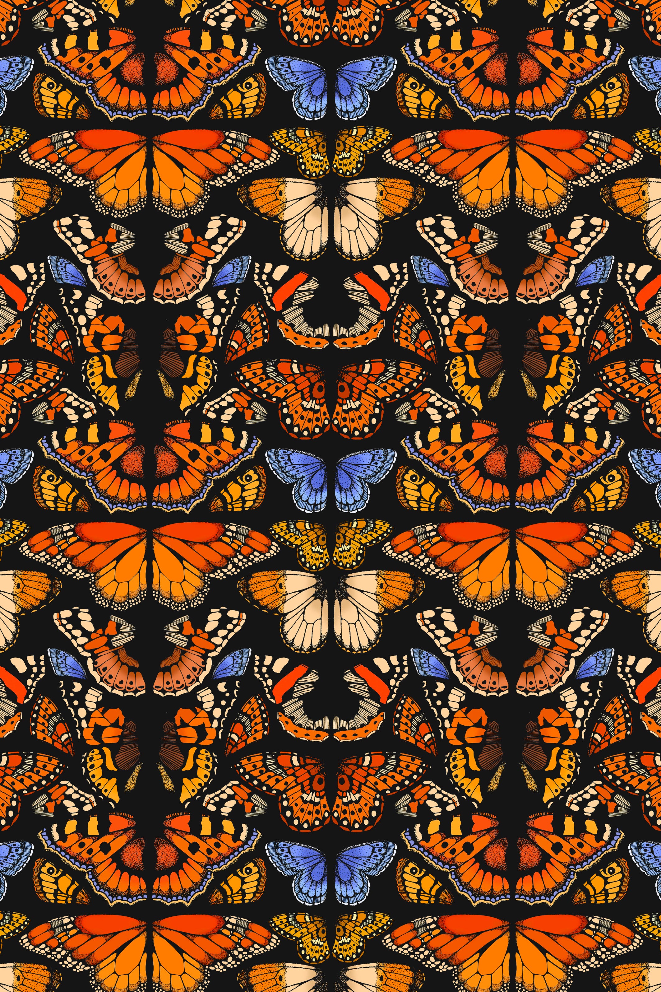 Geometric British Butterfly Print