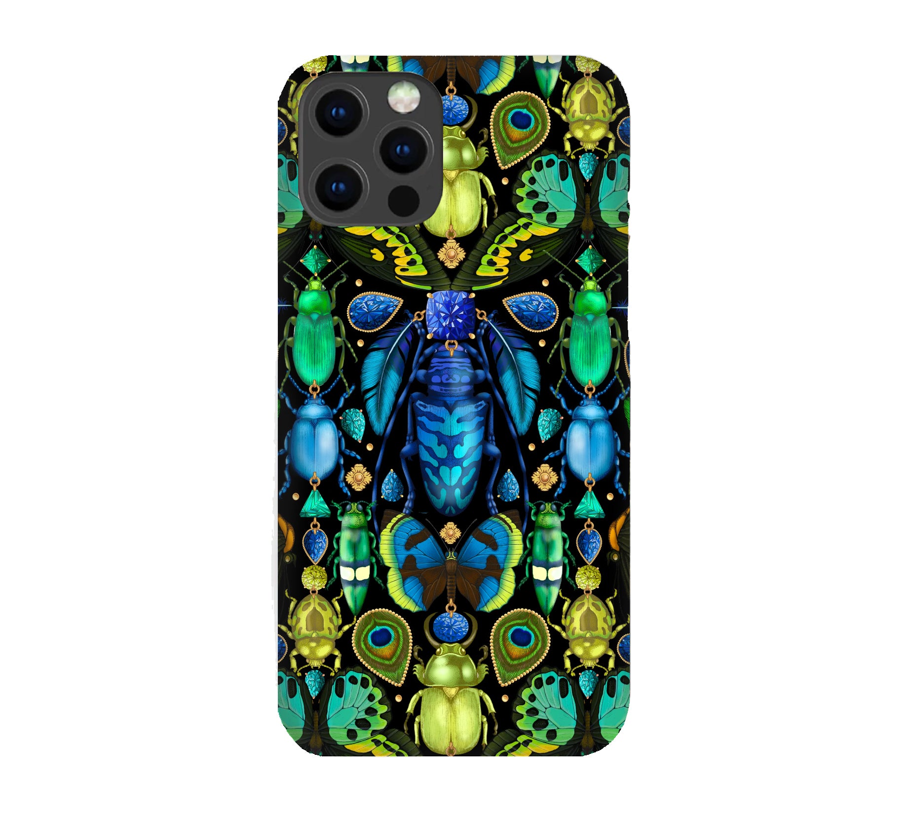 Luxury Phone Case - Iridescent Beetles