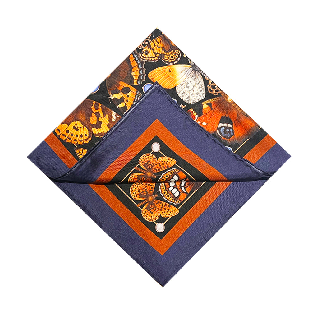 The British Butterfly Pocket Square