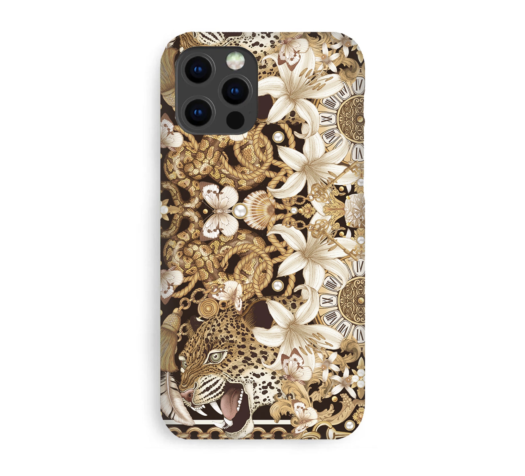 Luxury Phone Case - Lily Leopard