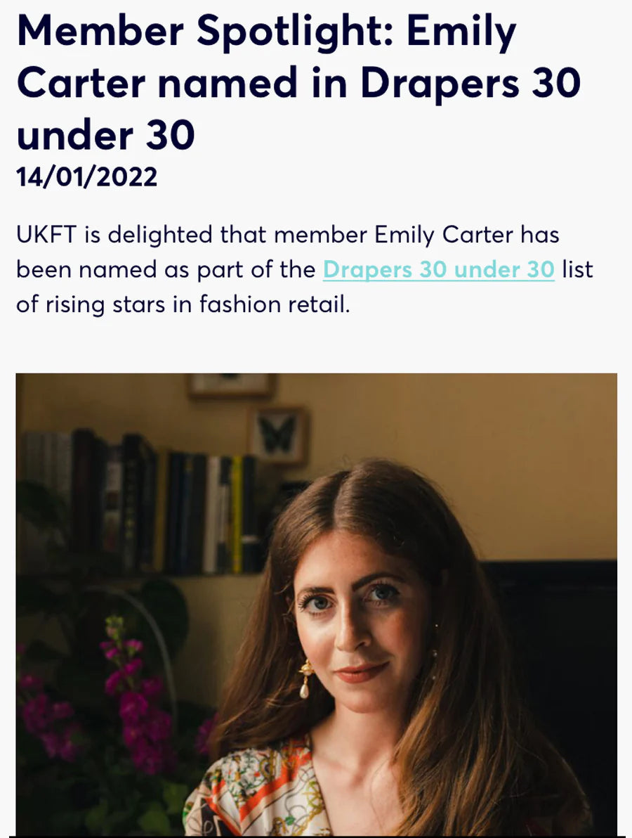 Emily Carter – British designer and founder of Emily Carter London