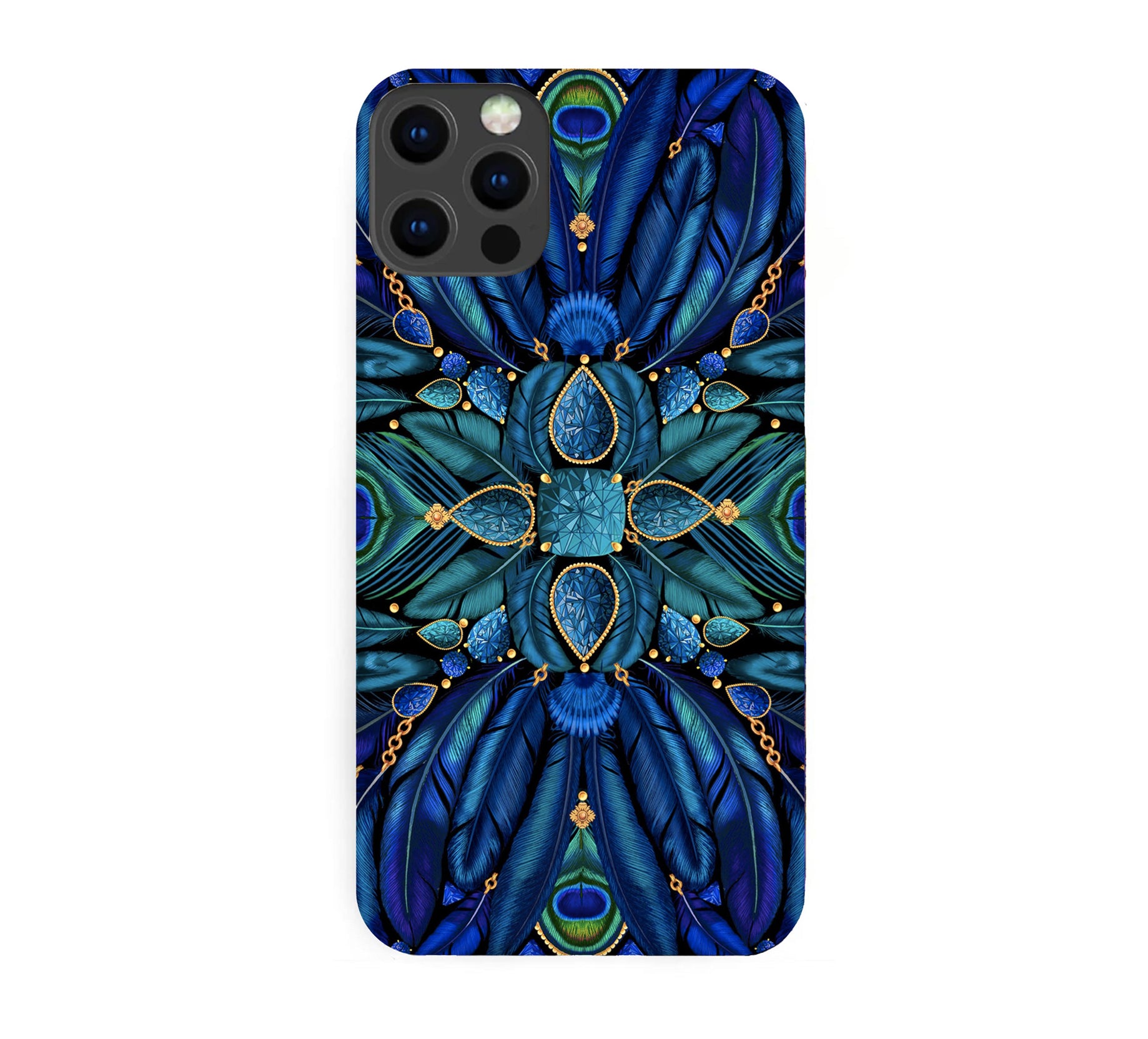 Luxury Phone Case - Peacock Feather
