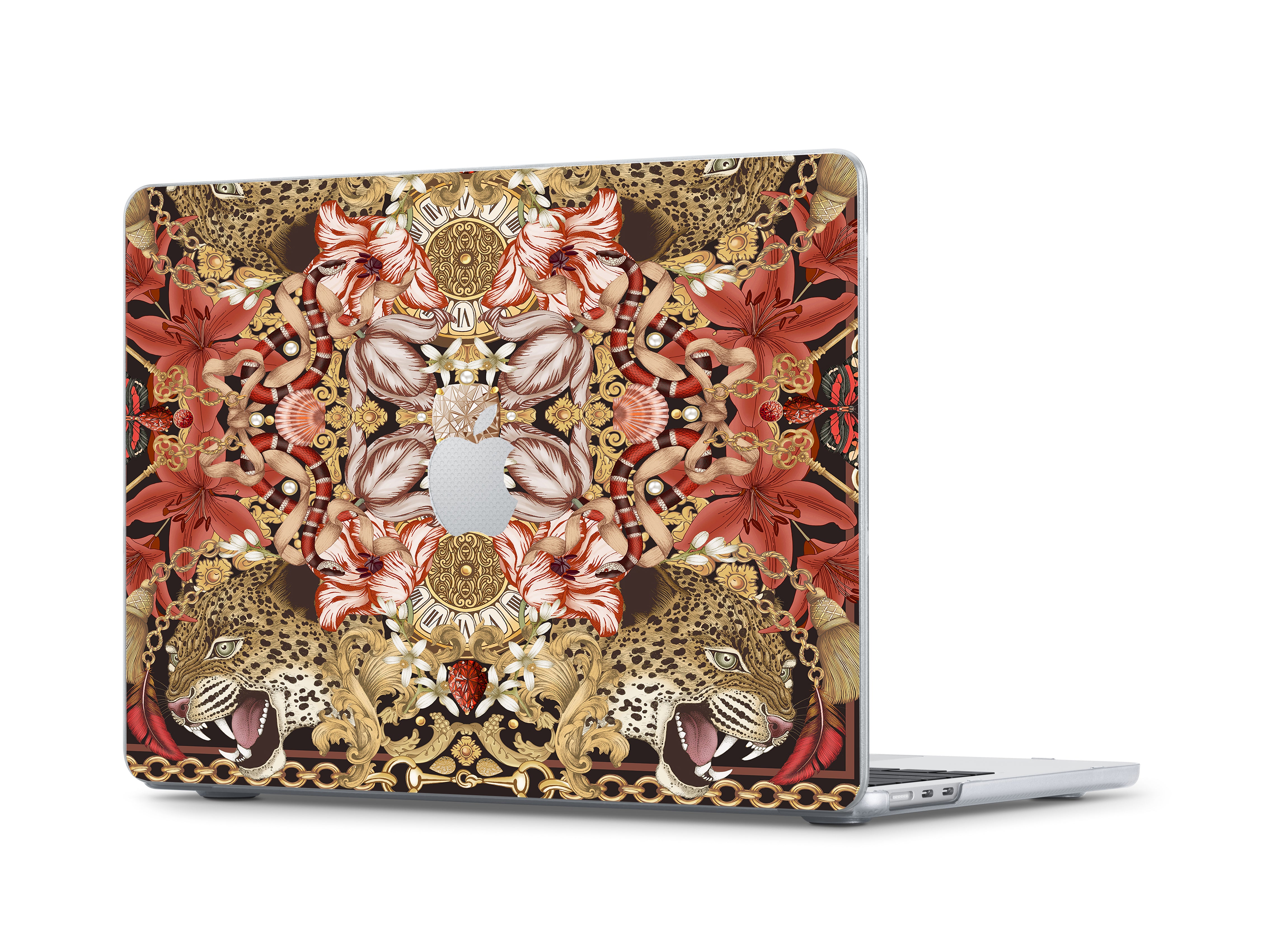 Laptop Skin - Tulip & Leopard