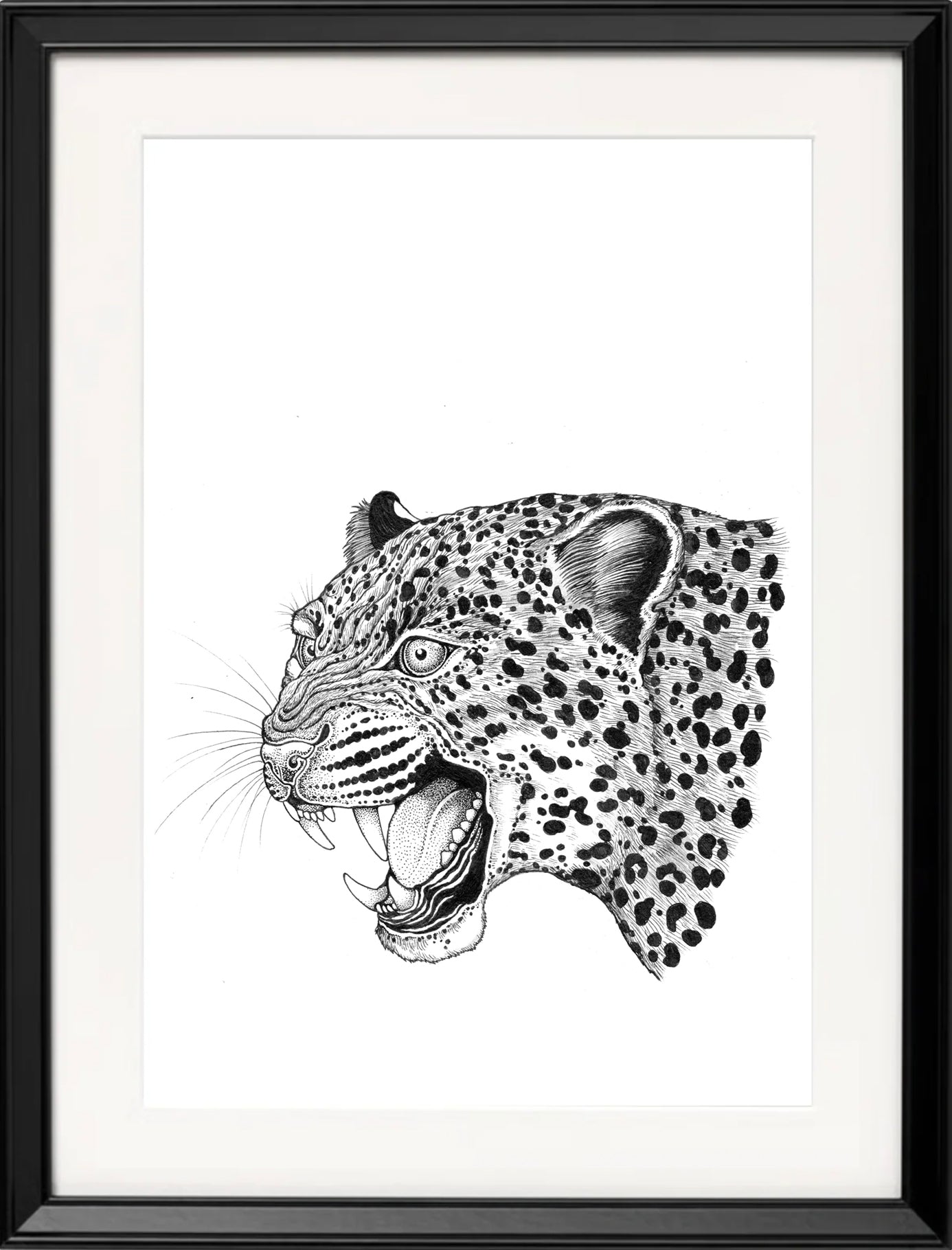'Leopard, 2023' | Signed Original A4 Illustration