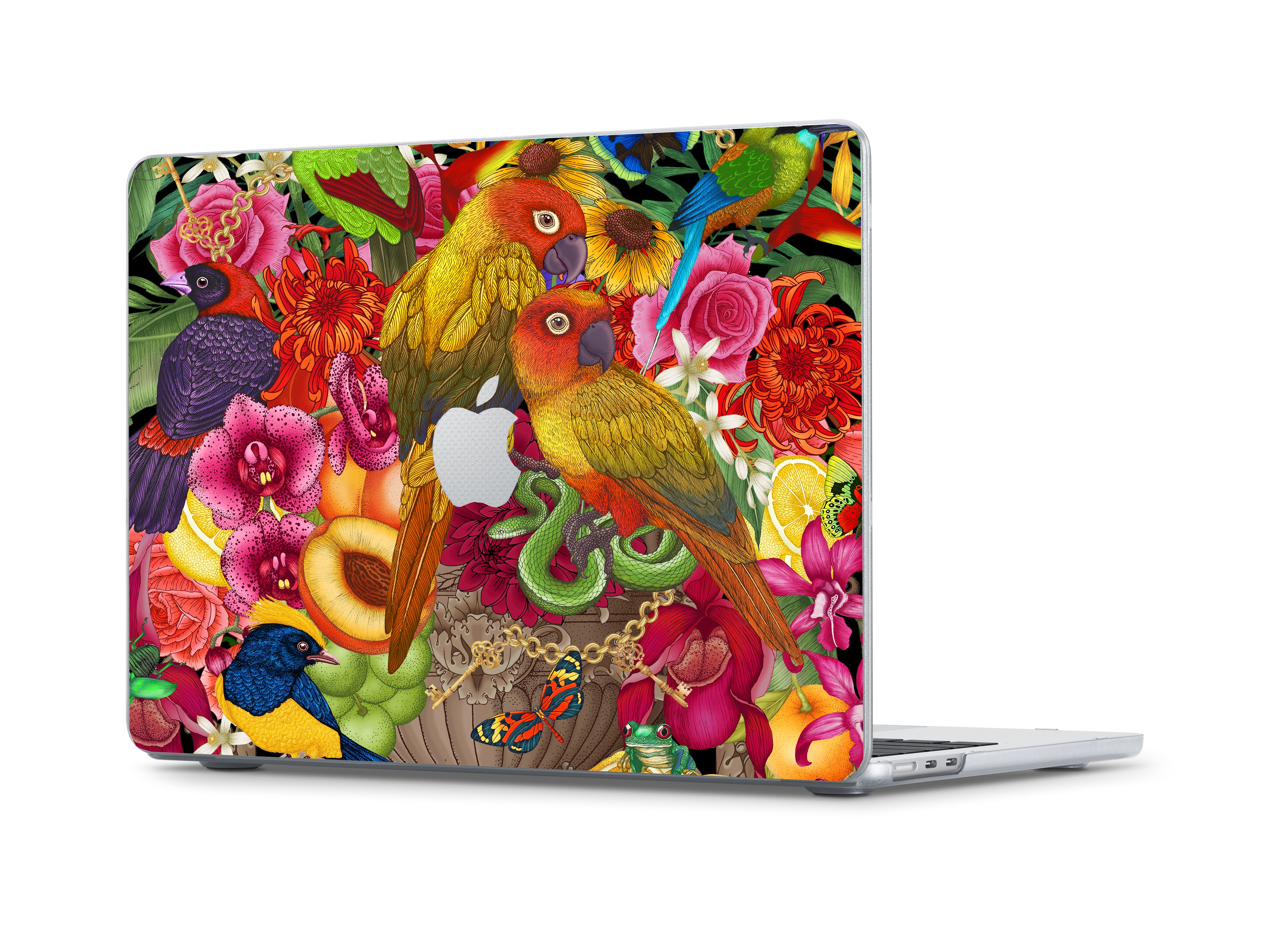 Laptop Skin - Parrot Bouquet