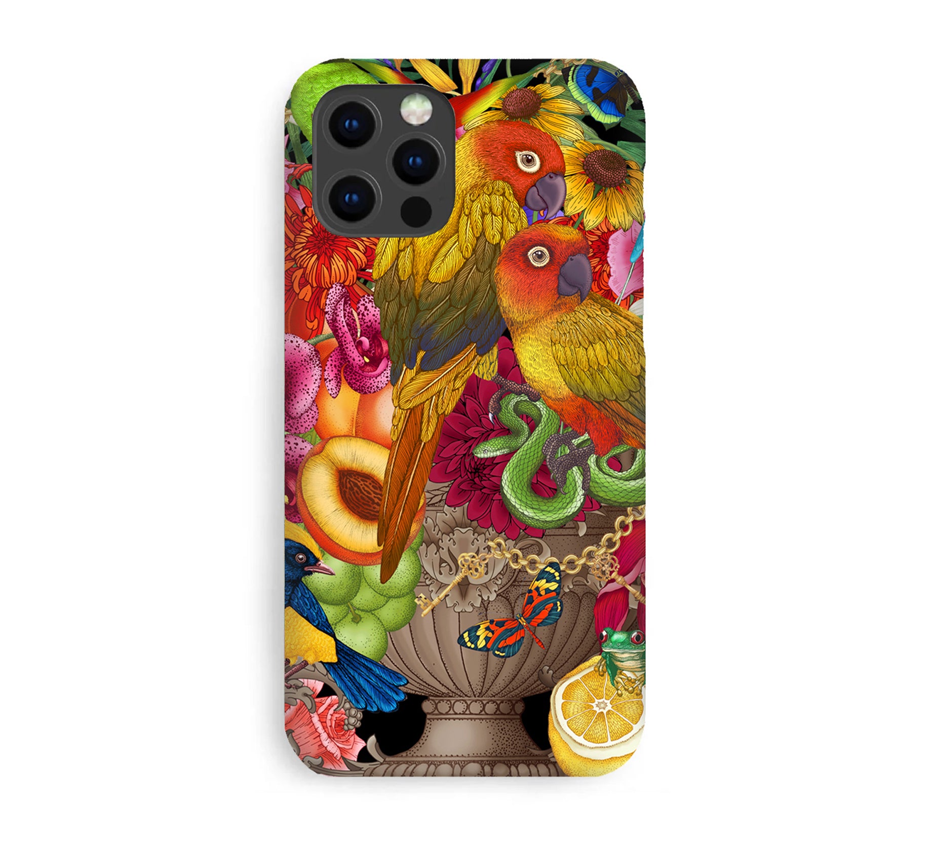 Luxury Phone Case - Parrot Bouquet
