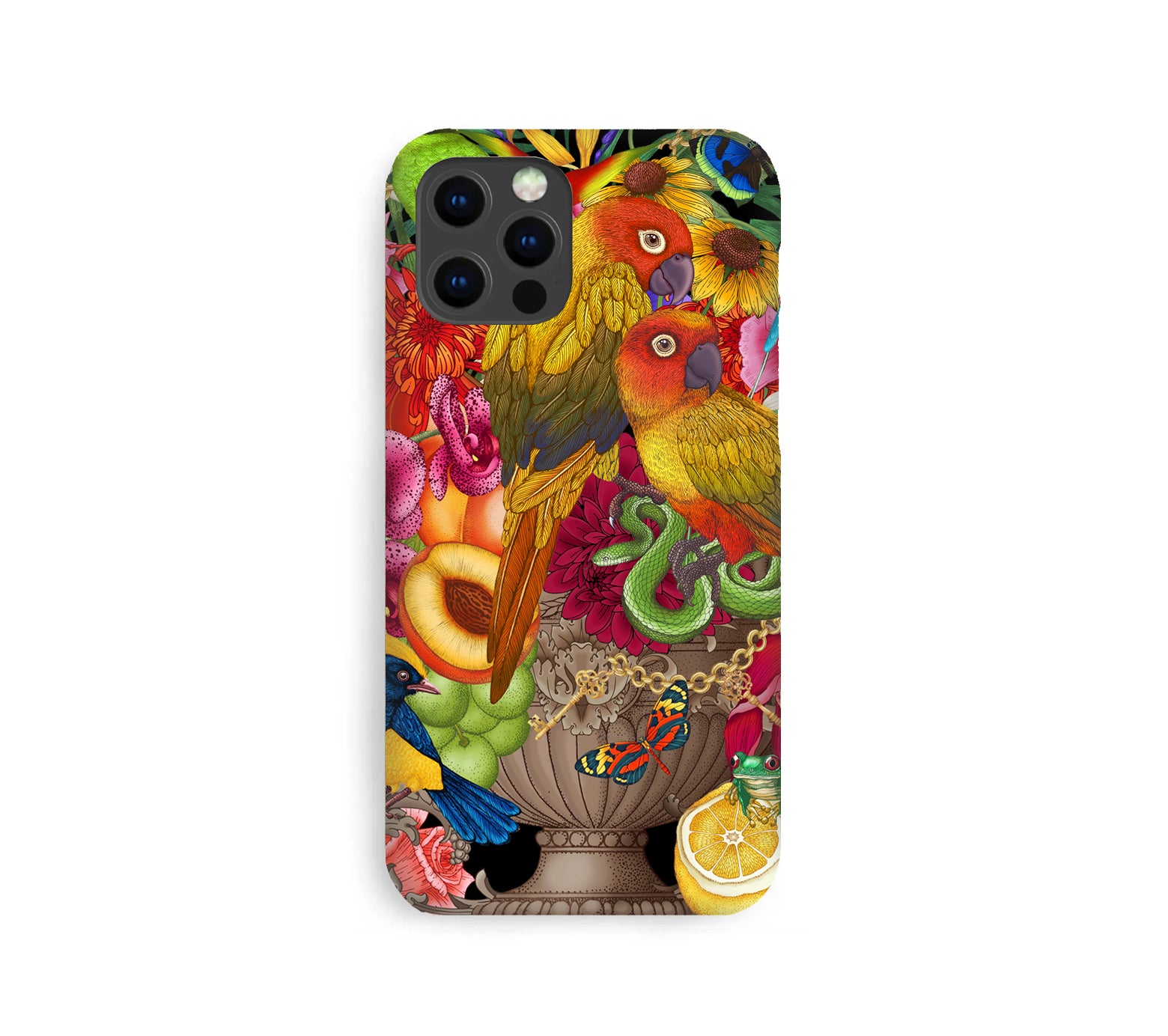 Luxury Phone Case - Parrot Bouquet