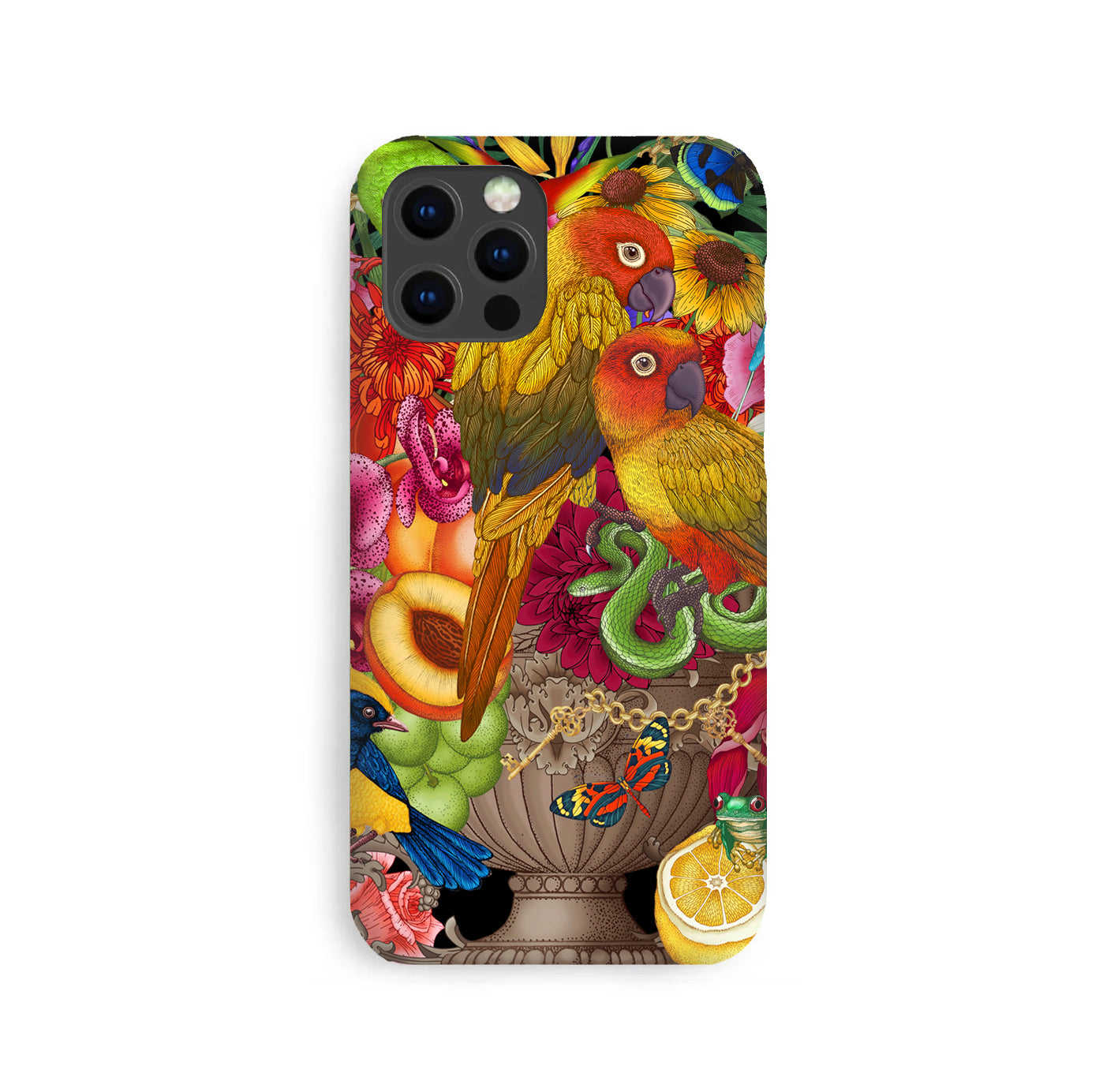 Luxury Phone Case - Parrot Bouquet