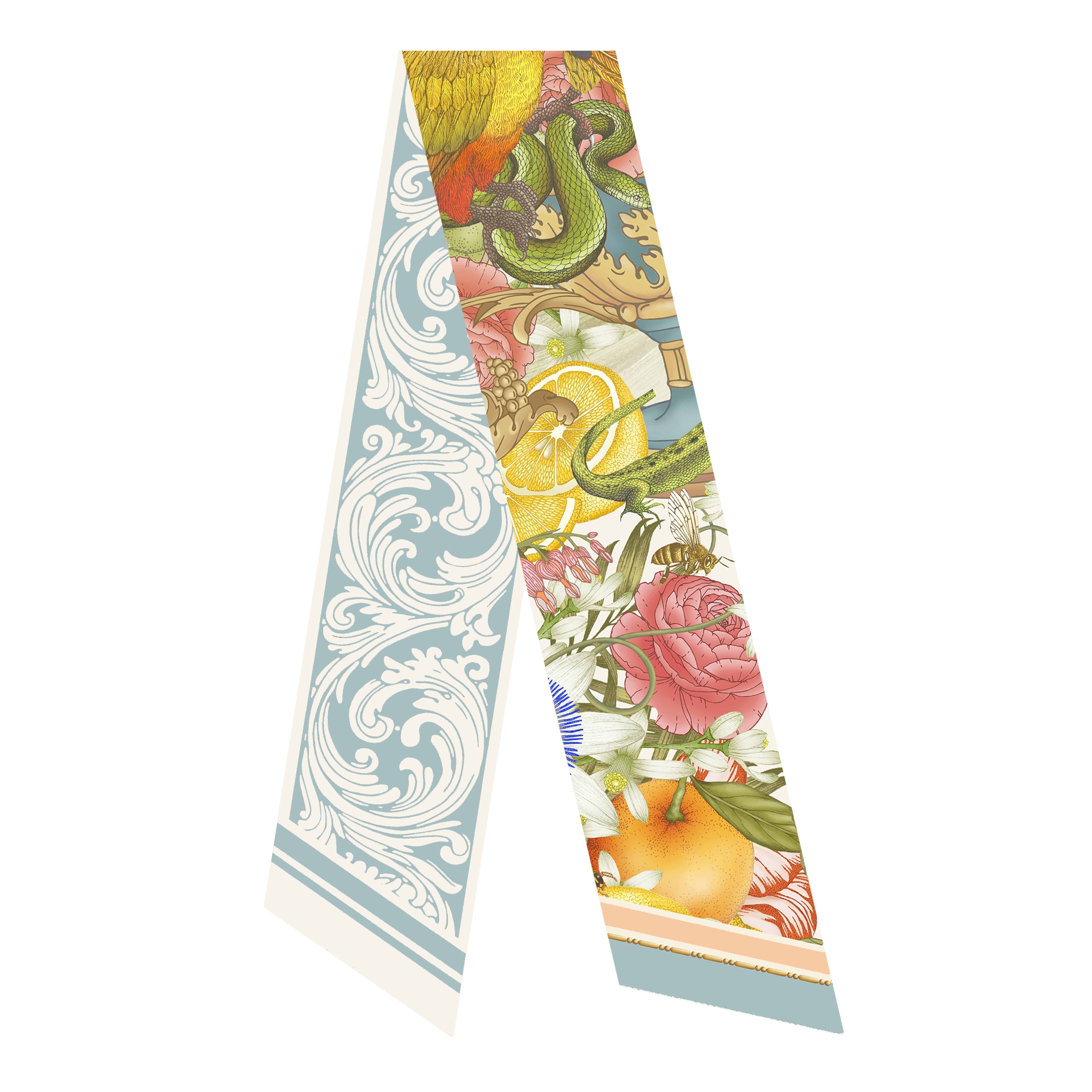 The Parrot Still Life Luxe Twilly Scarf [Preorder]