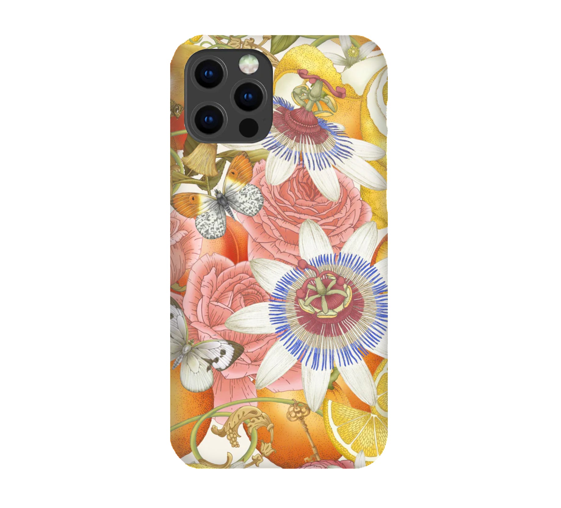 Luxury Phone Case - Rose & Lemon