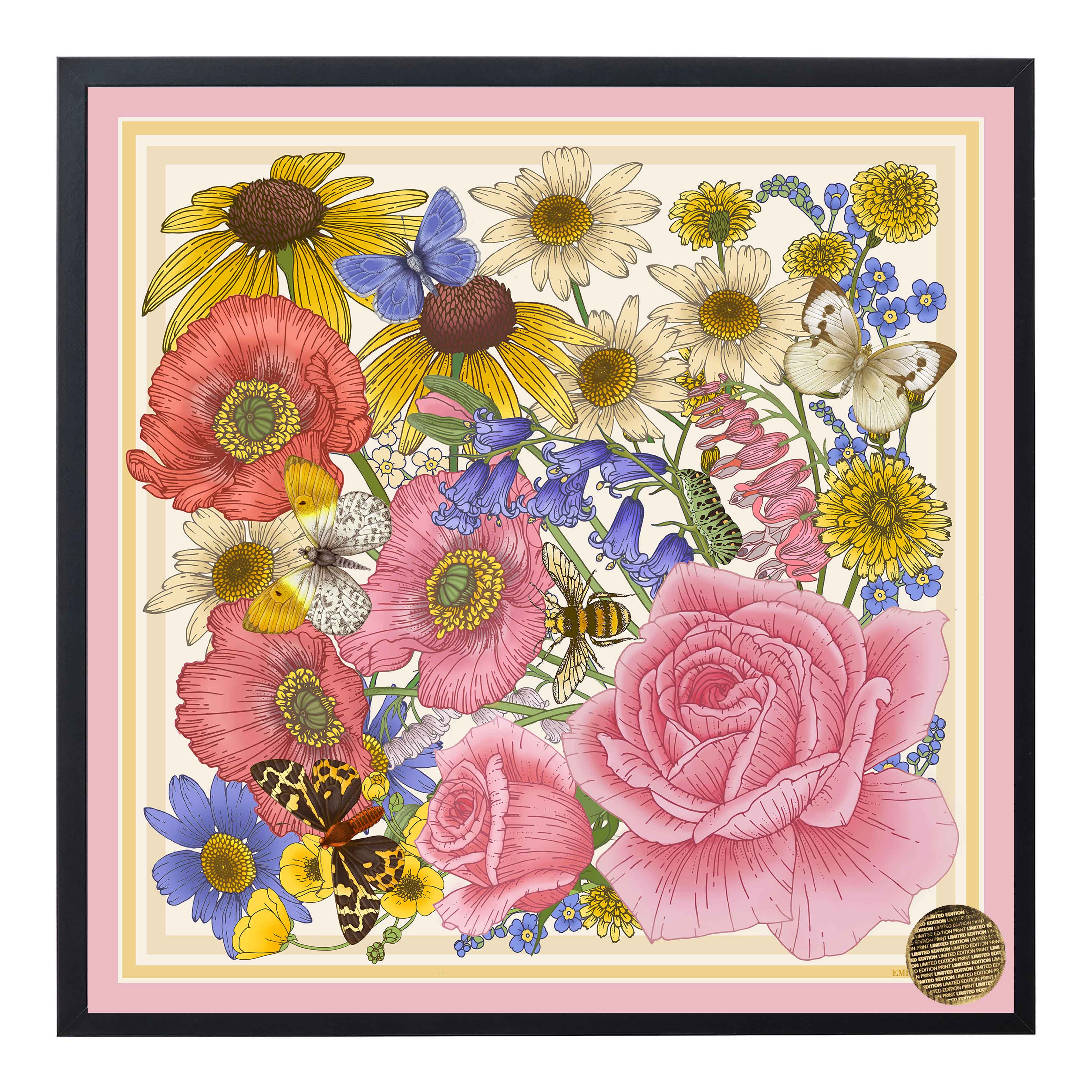 'Rose & Bluebell' Giclée Print - Limited Edition