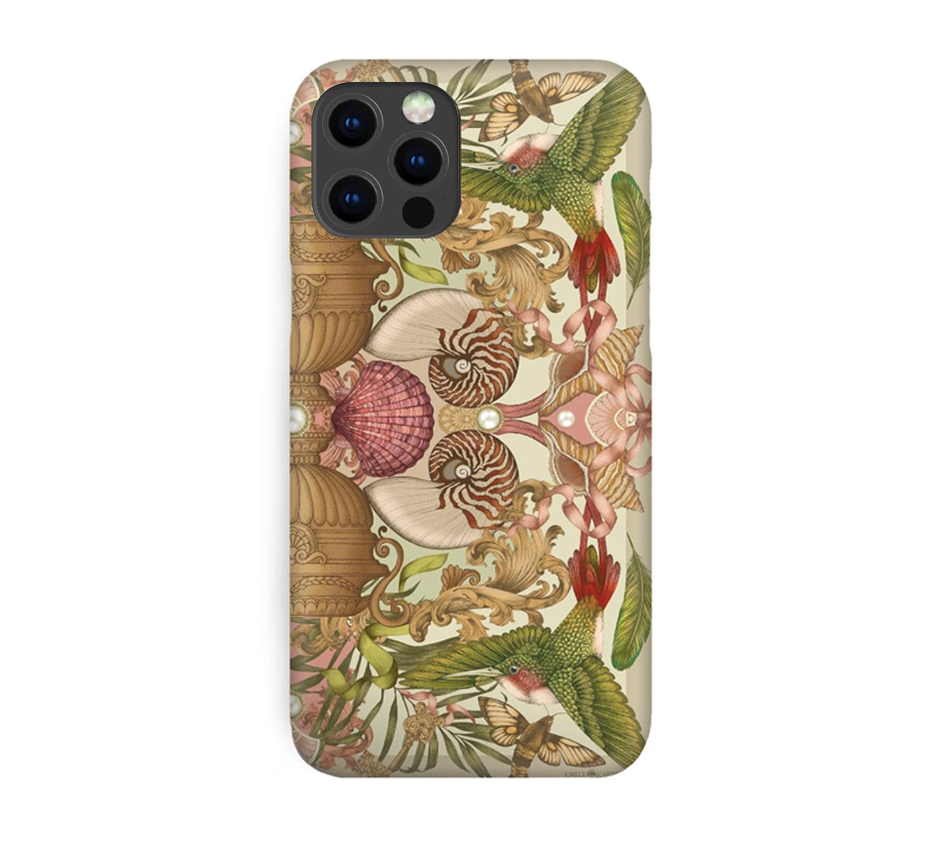 Luxury Phone Case - Nautilus & Hummingbird