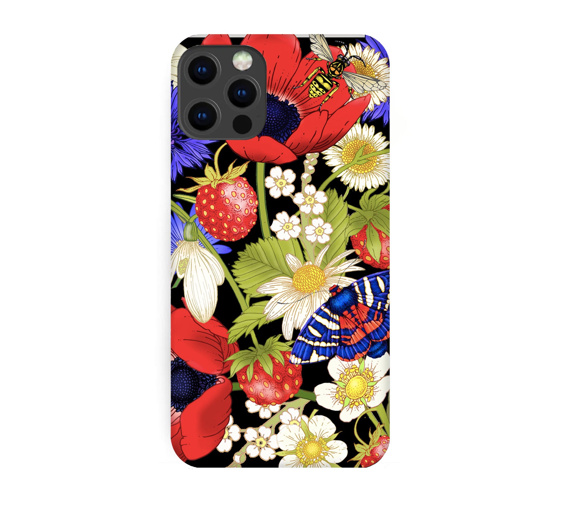 Luxury Phone Case - Strawberry & Anemone