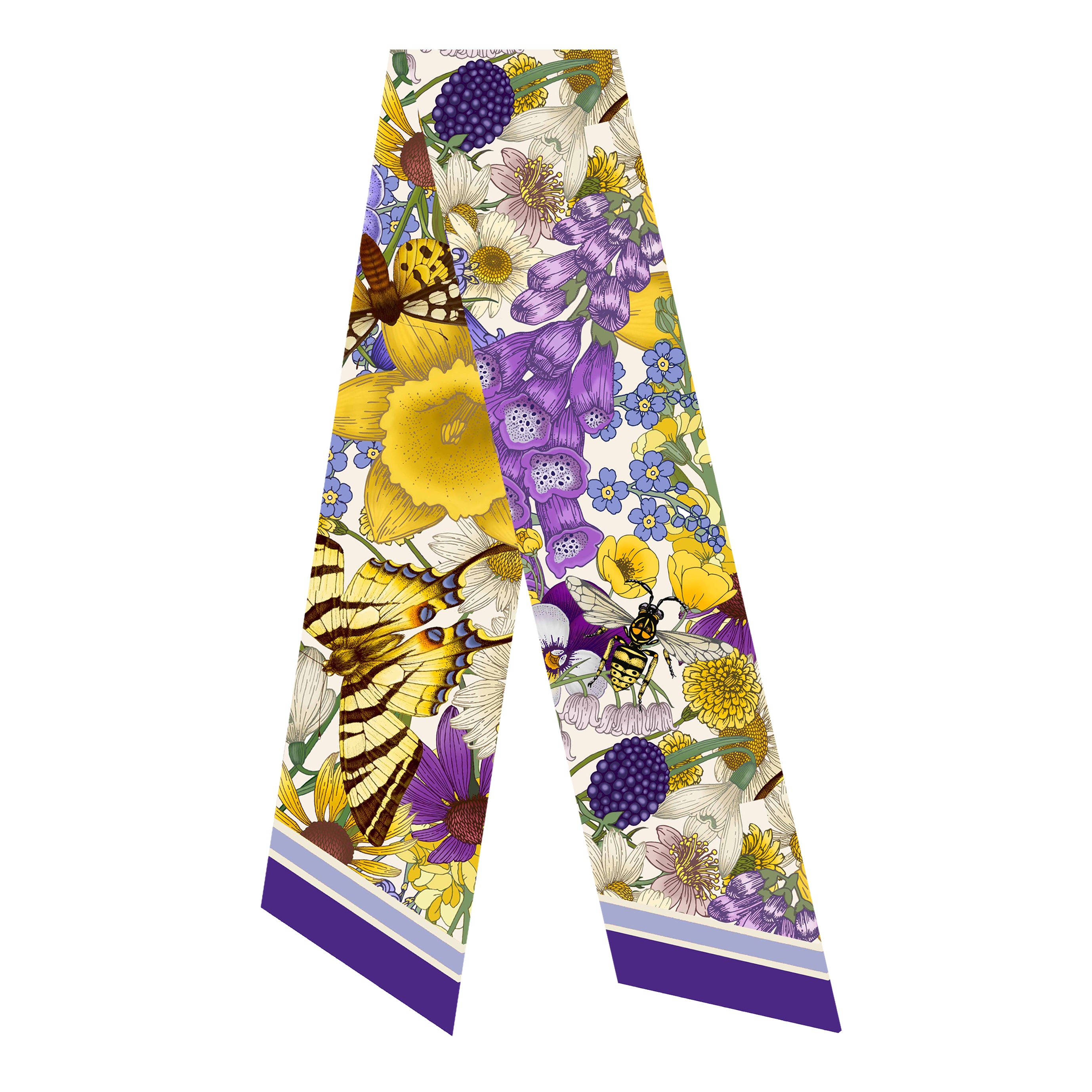 The Wild Flower Luxe Twilly Scarf [Preorder]