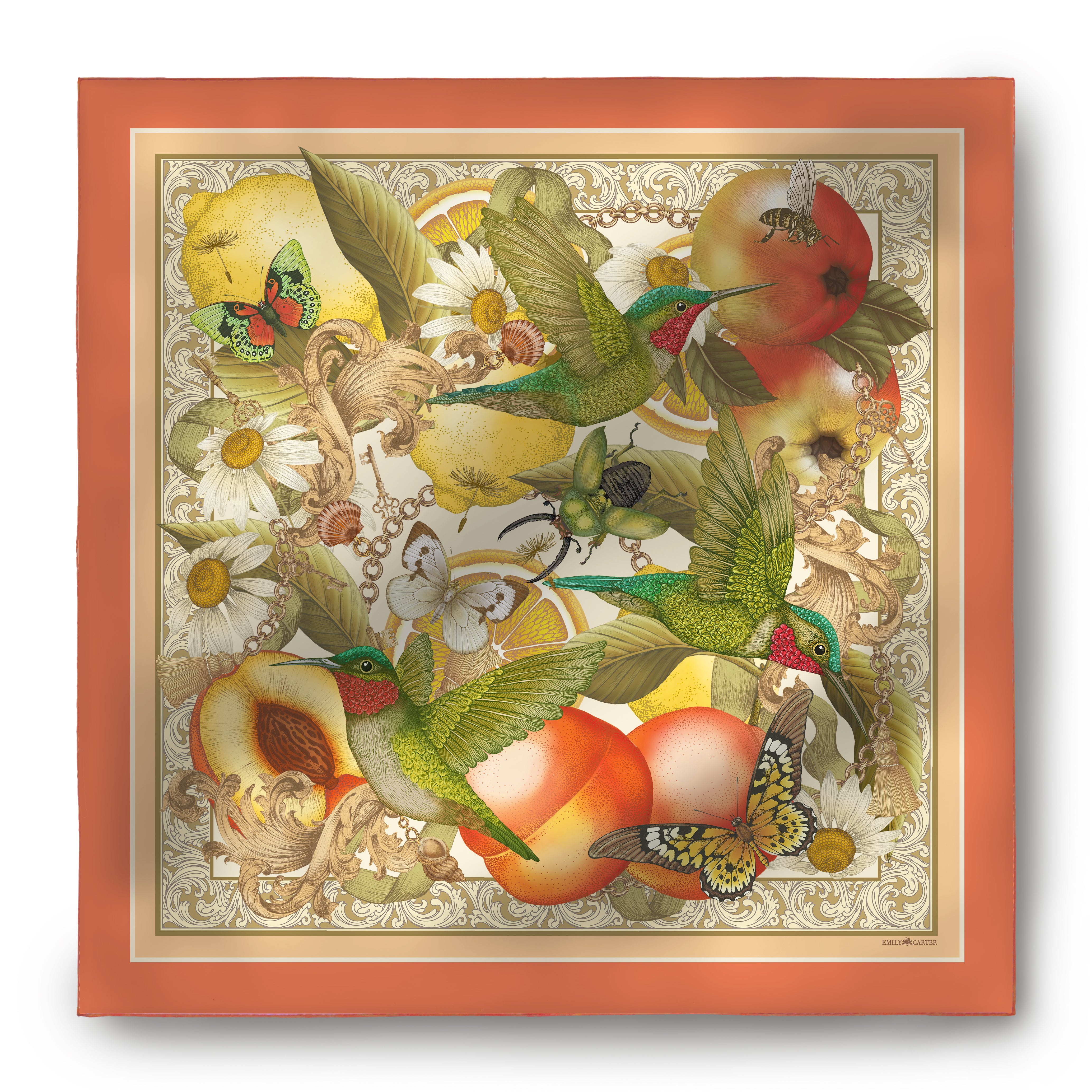 The Botanical Garden Silk Scarf | 65x65cm