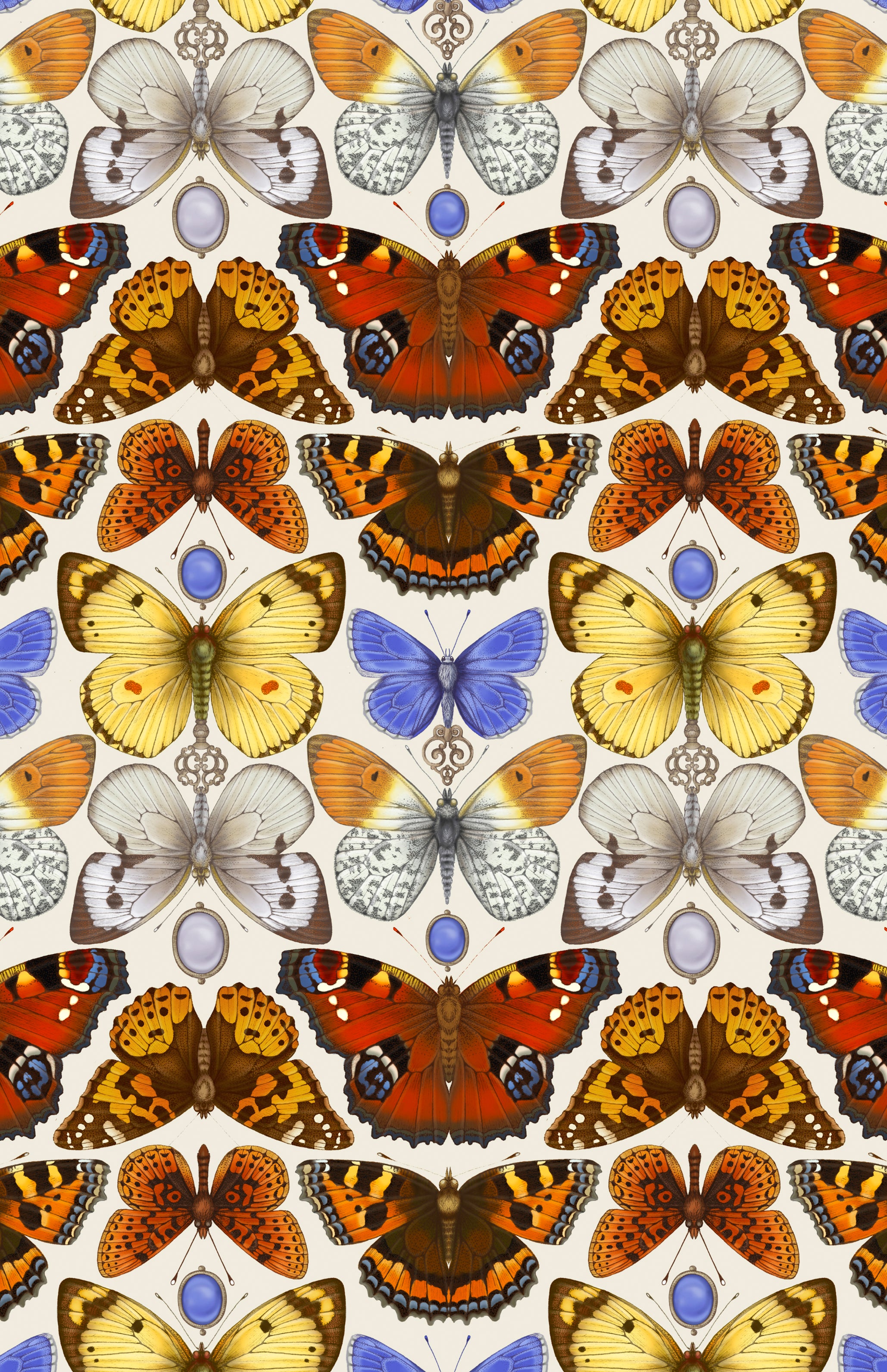 British Butterfly Wallpaper