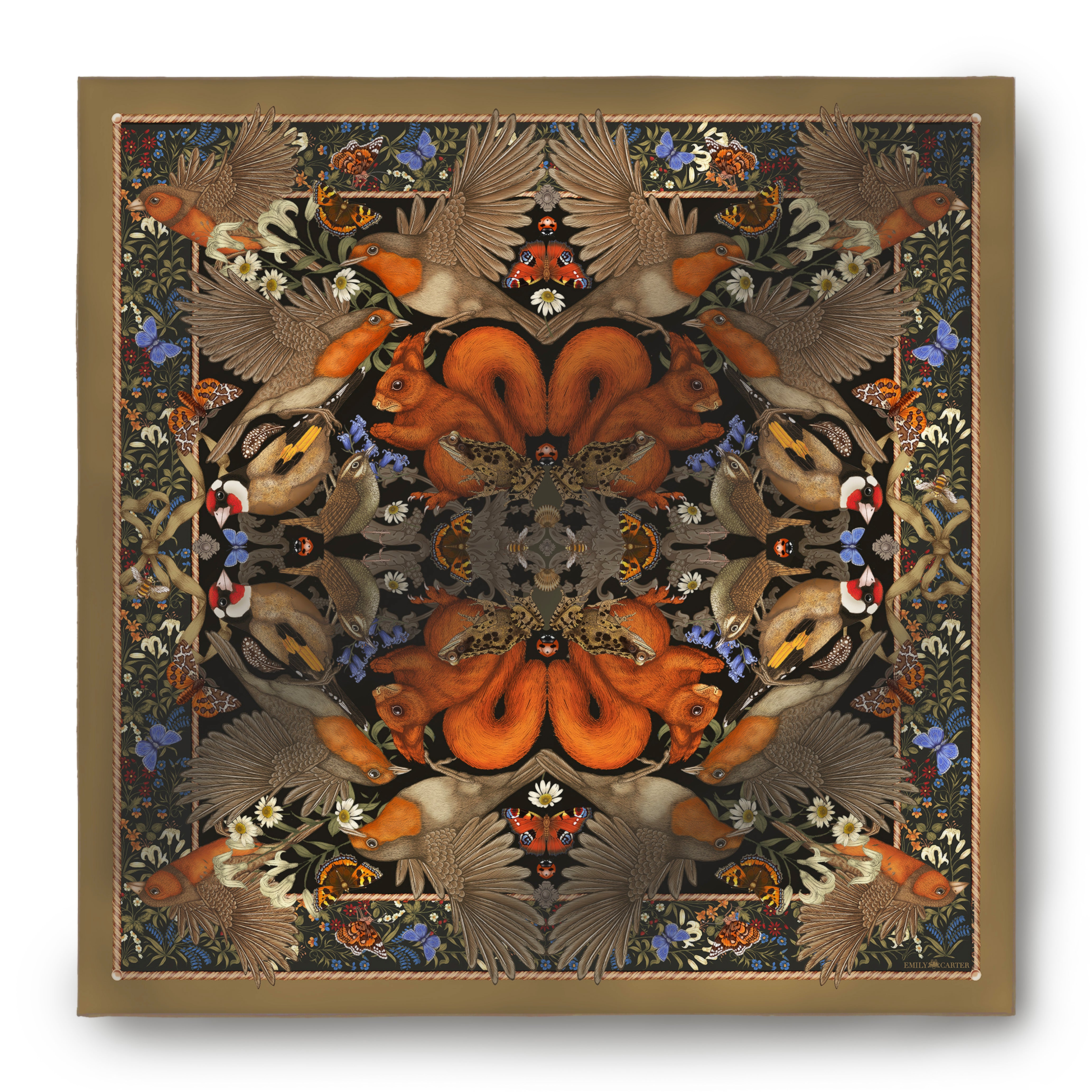 The British Woodland Silk Scarf | 90x90cm [Preorder]