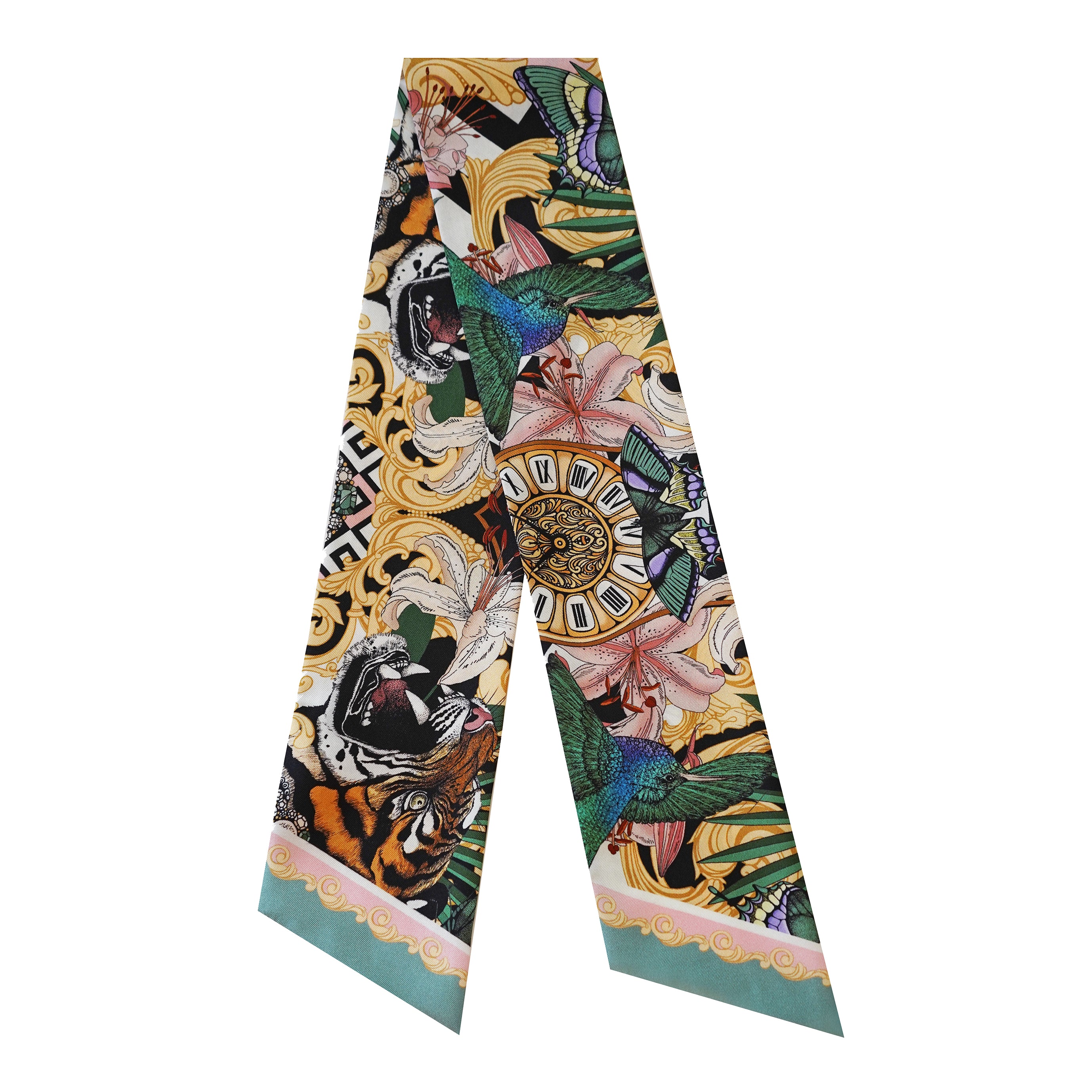 The Baroque Tiger Luxe Twilly Scarf