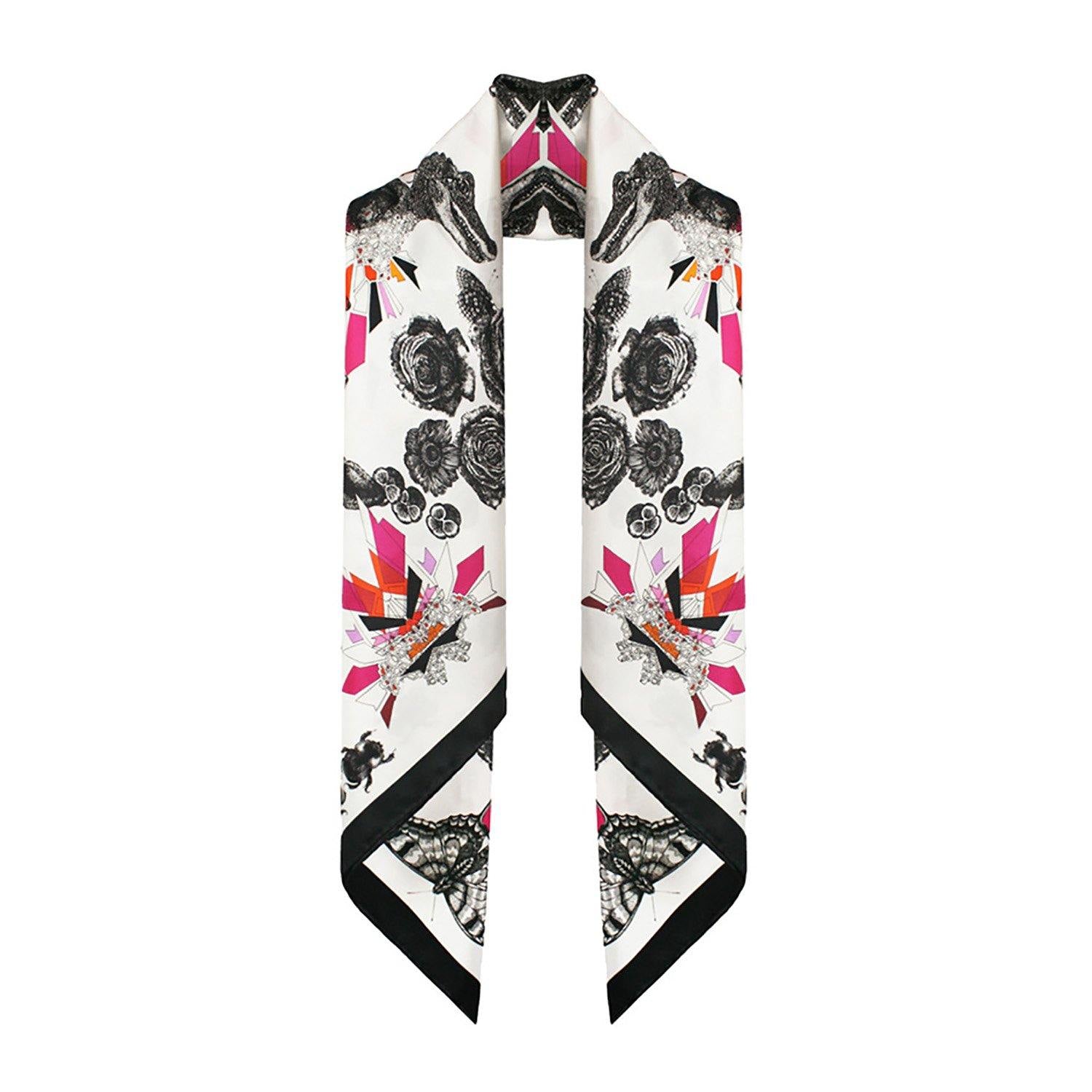 The Fox Silk Scarf | 90x90cm - Emily Carter London