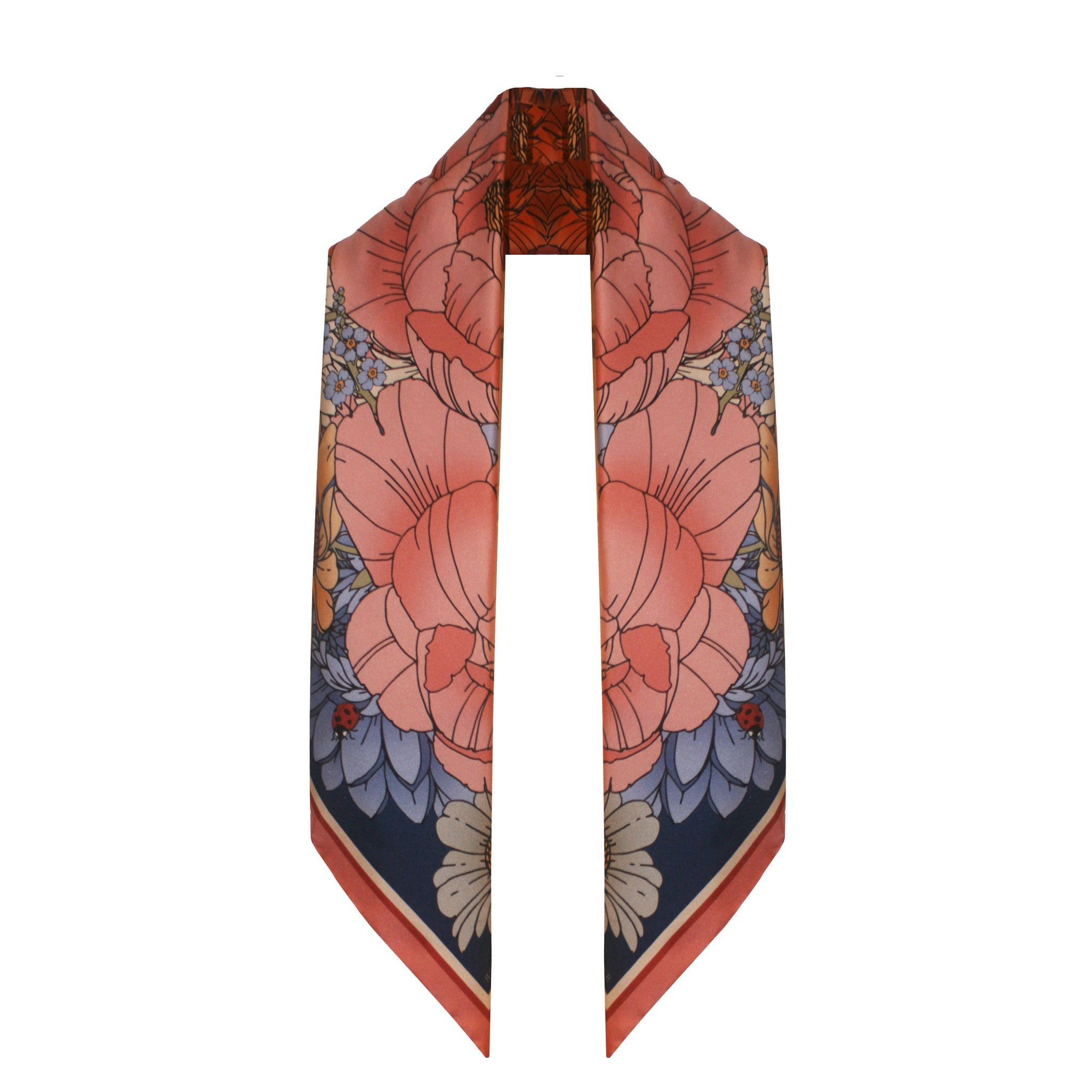 Louis Vuitton Flower Print Silk Scarf