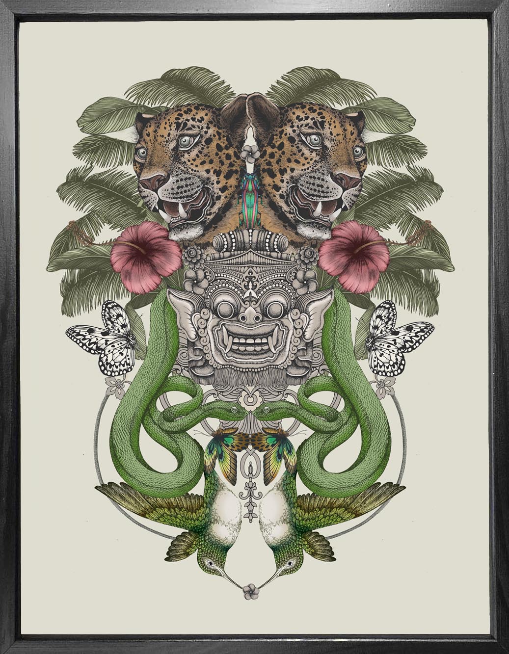 'Antique Balinese Jungle' Fine Art Print
