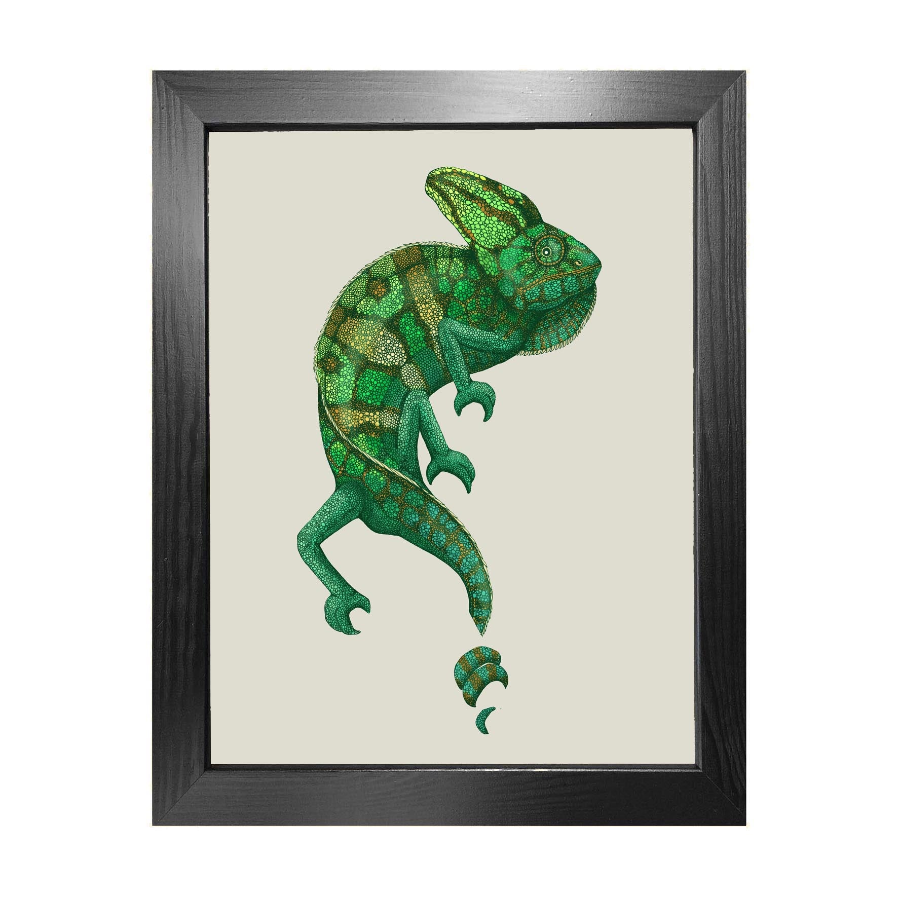 'Antique Chameleon' Fine Art Print