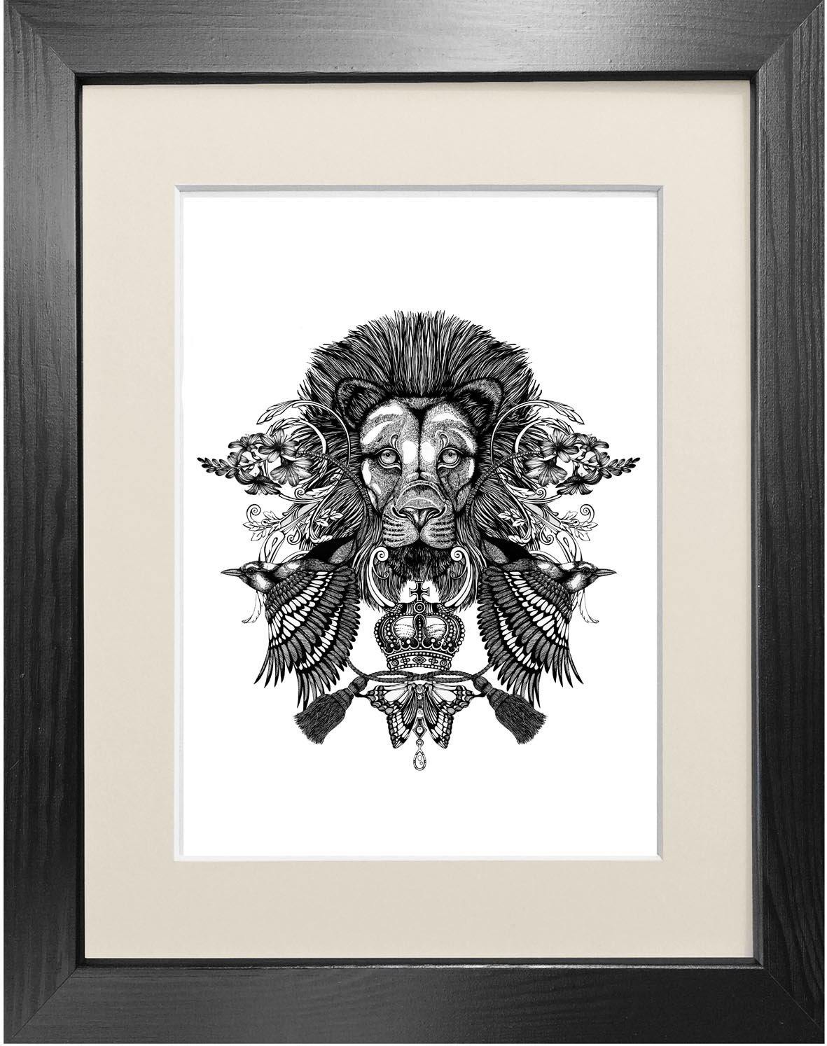 'The Regal Lion' Fine Art Print - Emily Carter London