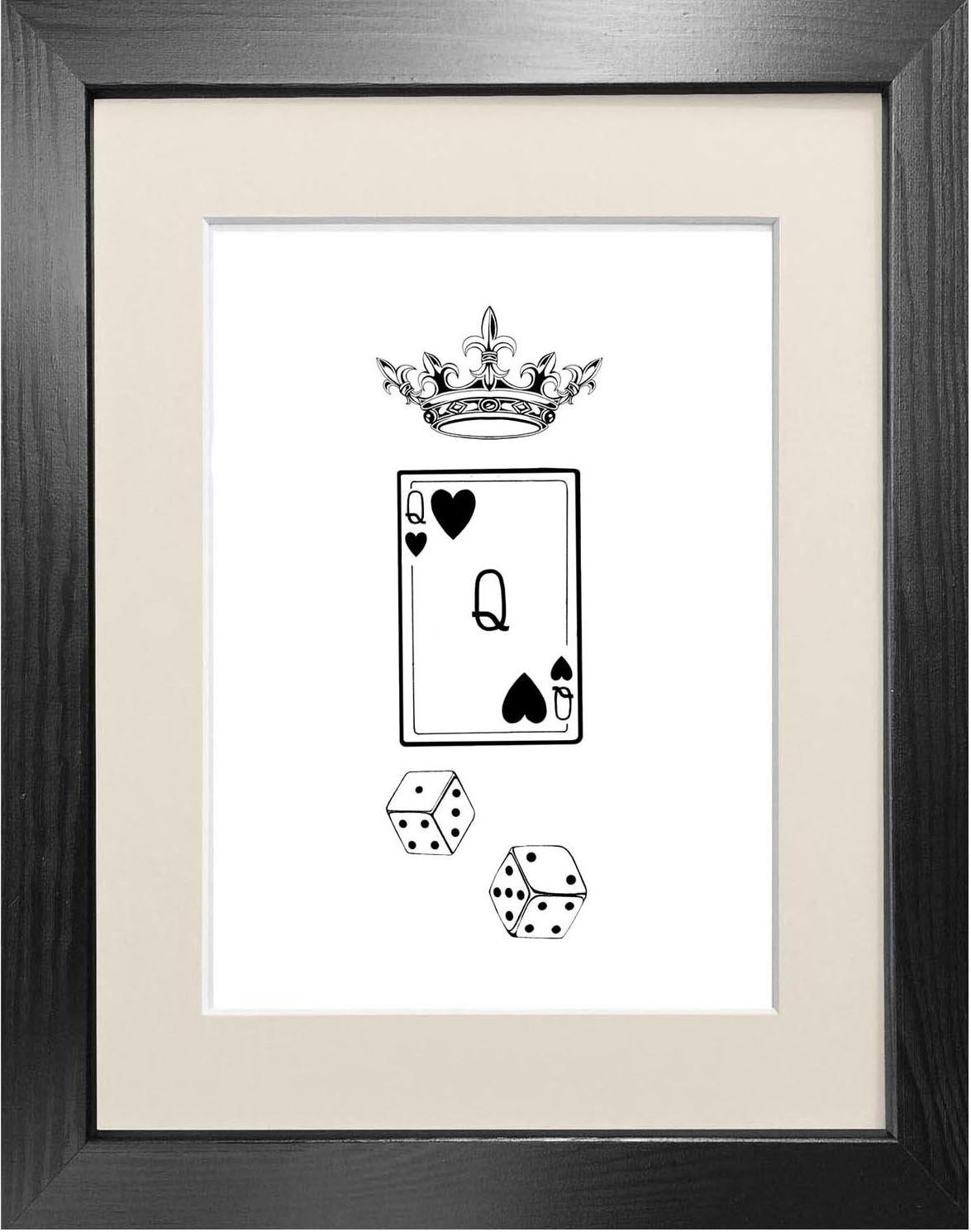 'Queen of Hearts' Fine Art Print - Emily Carter London