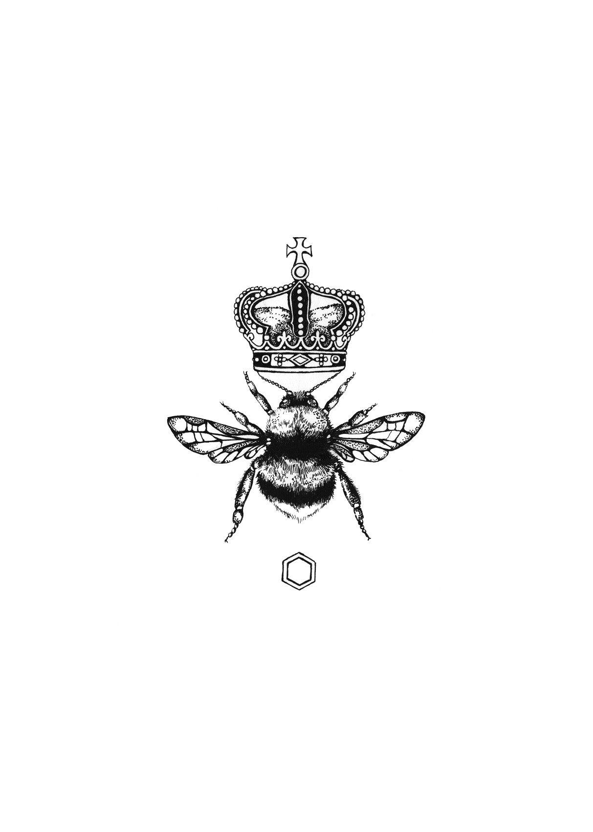 'The Queen Bee' Fine Art Print - Emily Carter London