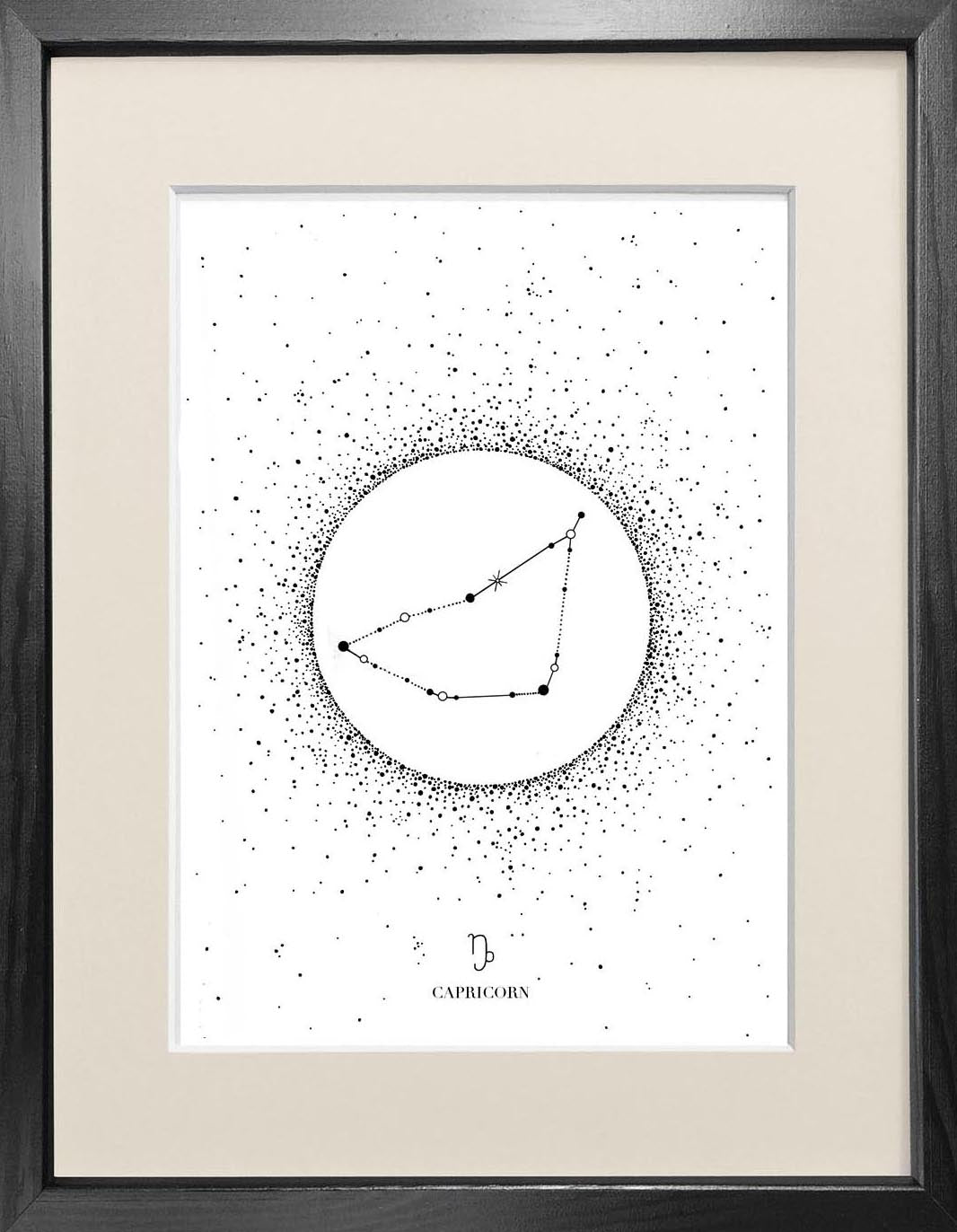 'Capricorn Star Sign' Fine Art Print