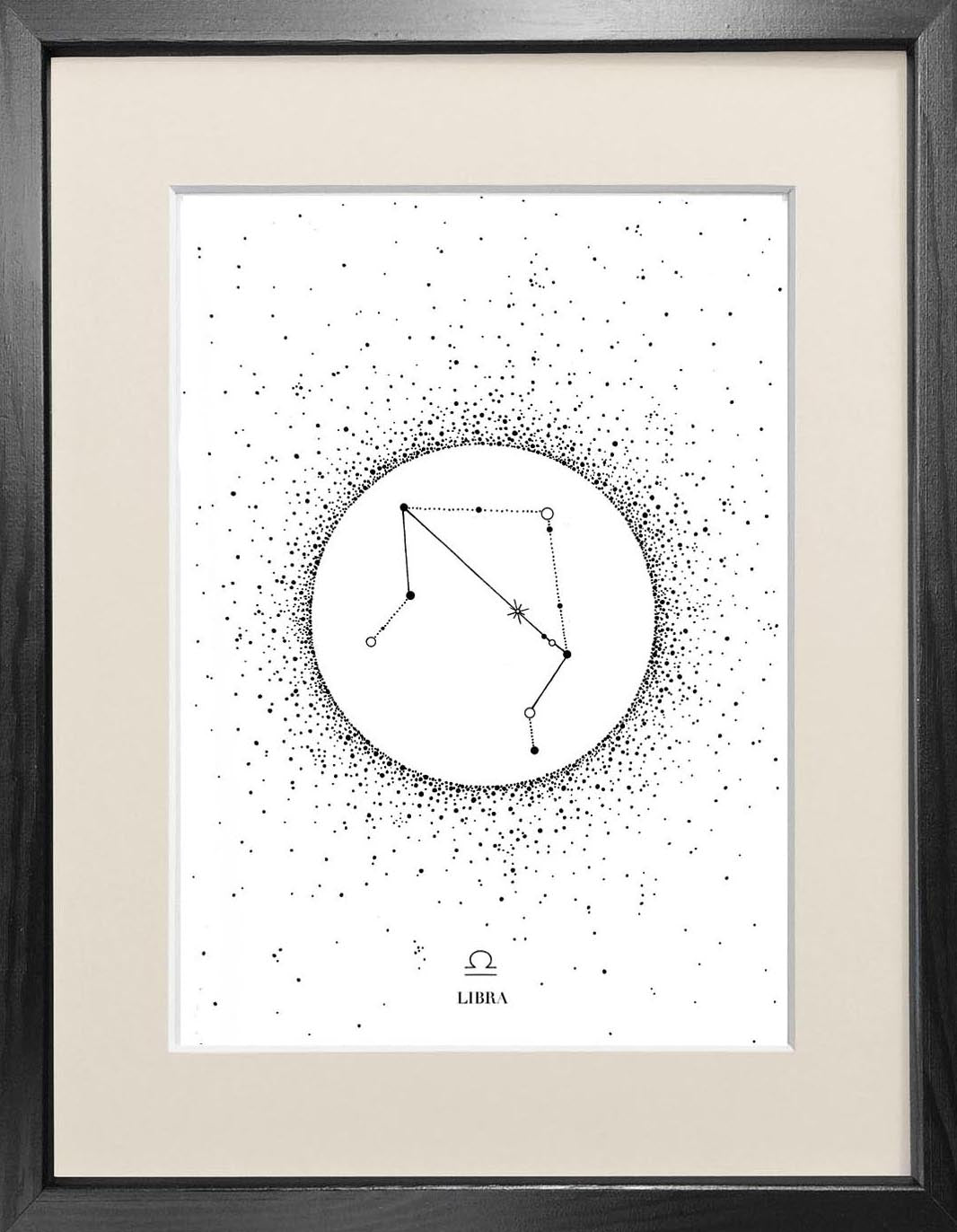 'Libra Star Sign' Fine Art Print