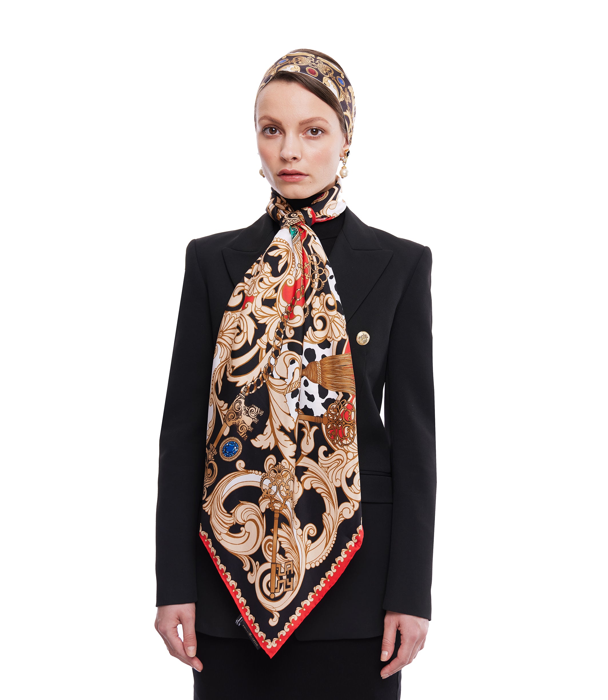 The Jewelled Baroque Twilly Scarf [Preorder]