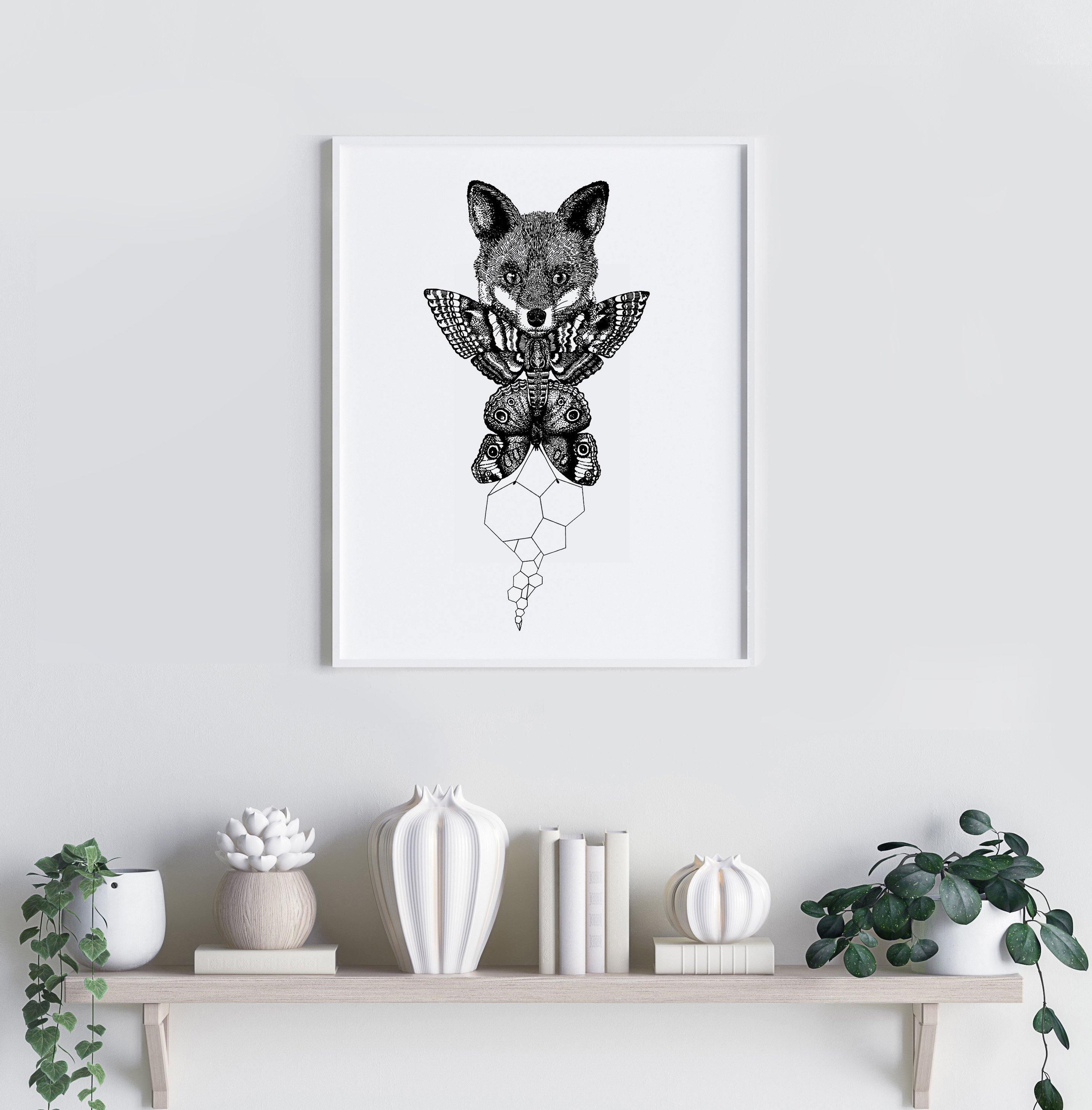 'The Fox' Fine Art Print - Emily Carter London
