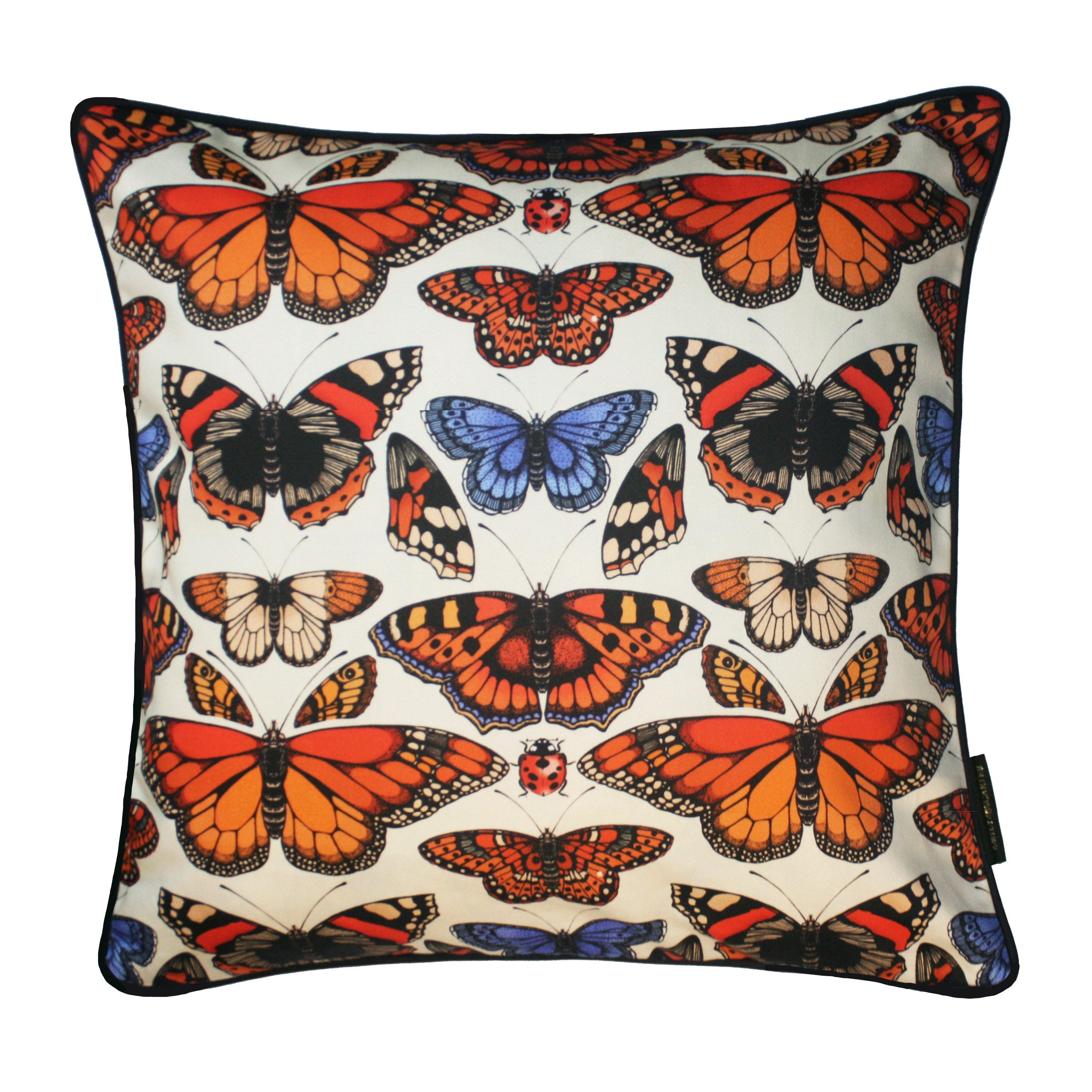 The British Butterfly Cushion | 45x45cm - Emily Carter London