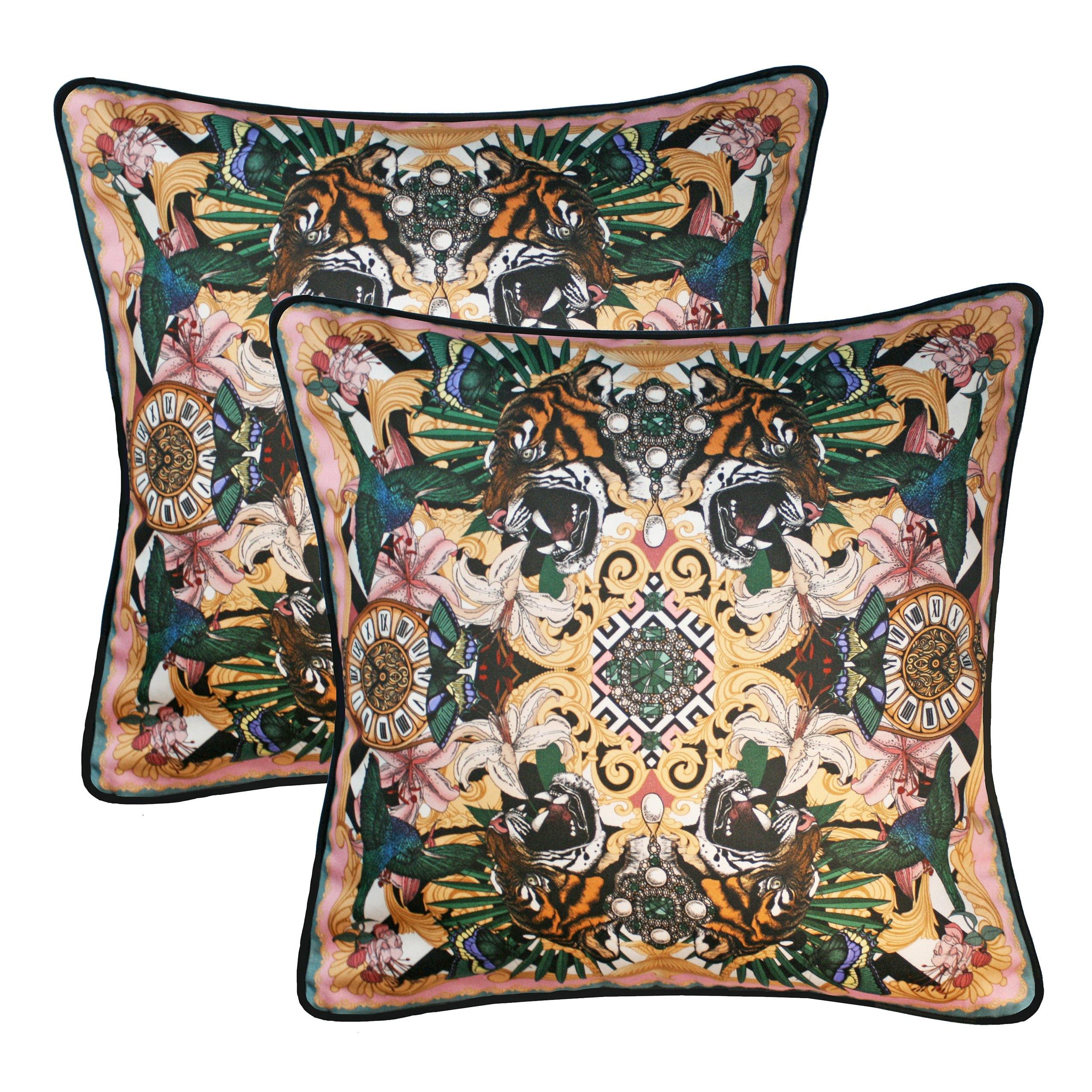 The Baroque Tiger Cushion Set | 45x45cm - Emily Carter London