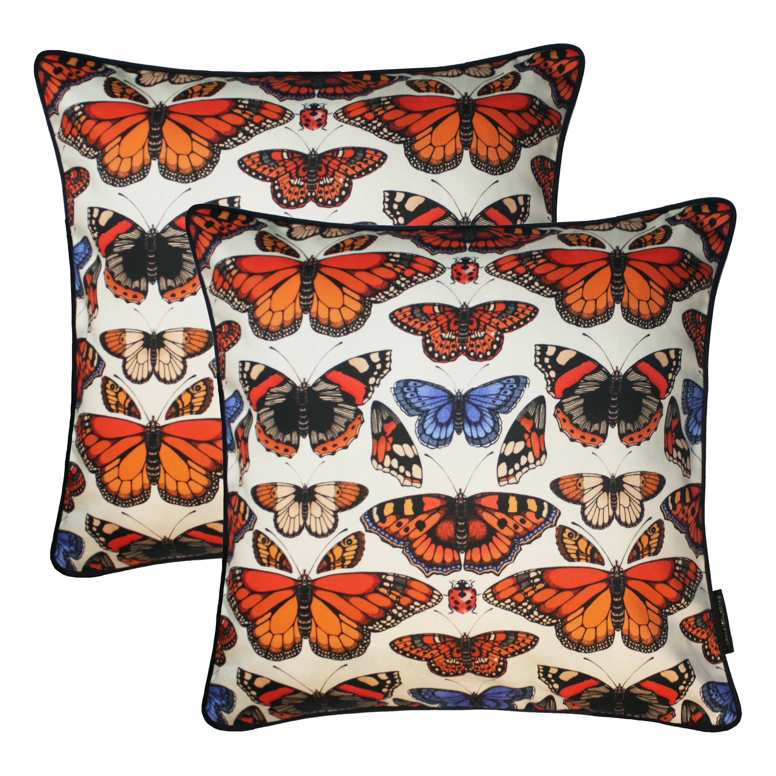 The British Butterfly Cushion Set | 45x45cm - Emily Carter London