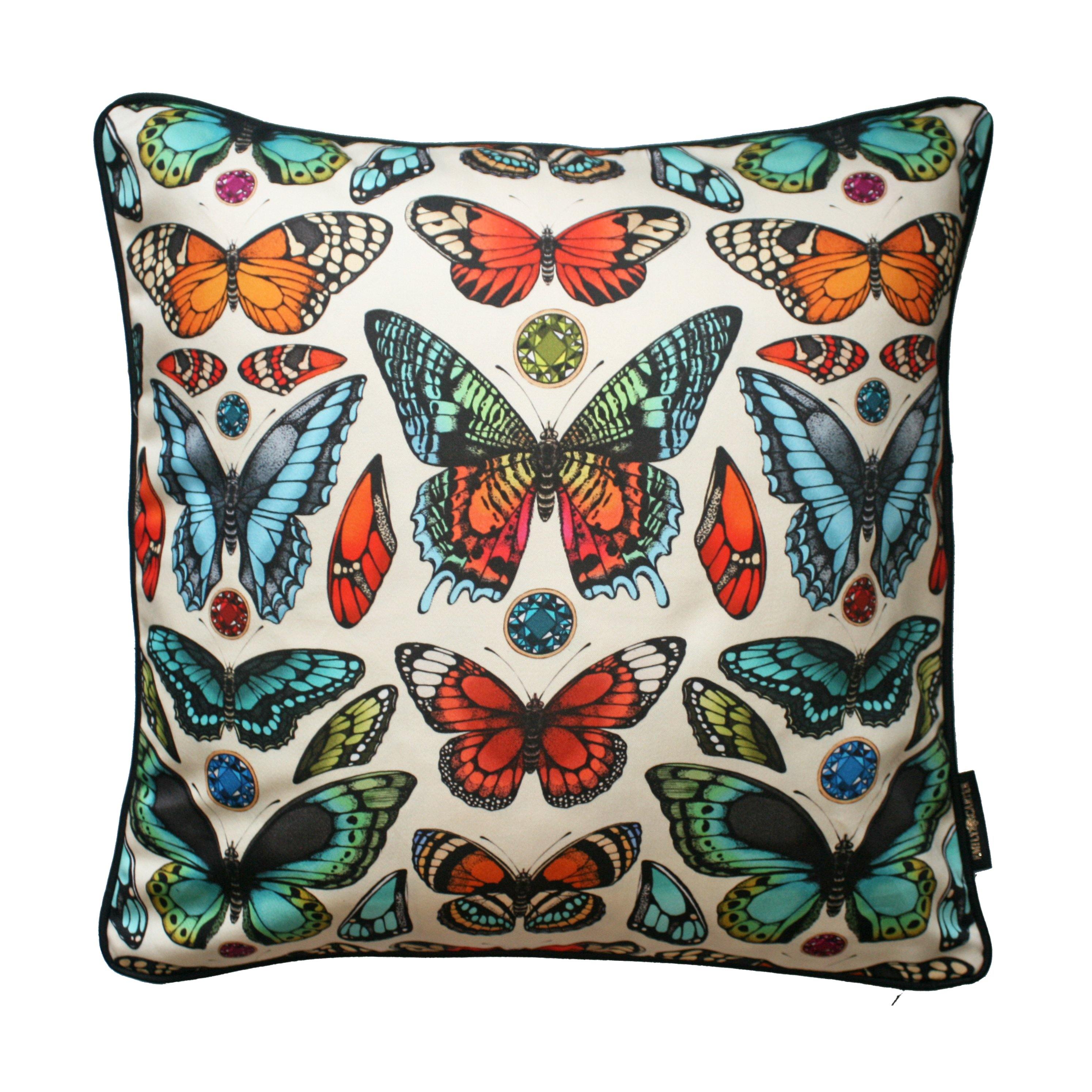 The Tropical Butterfly Cushion | 45x45cm - Emily Carter London