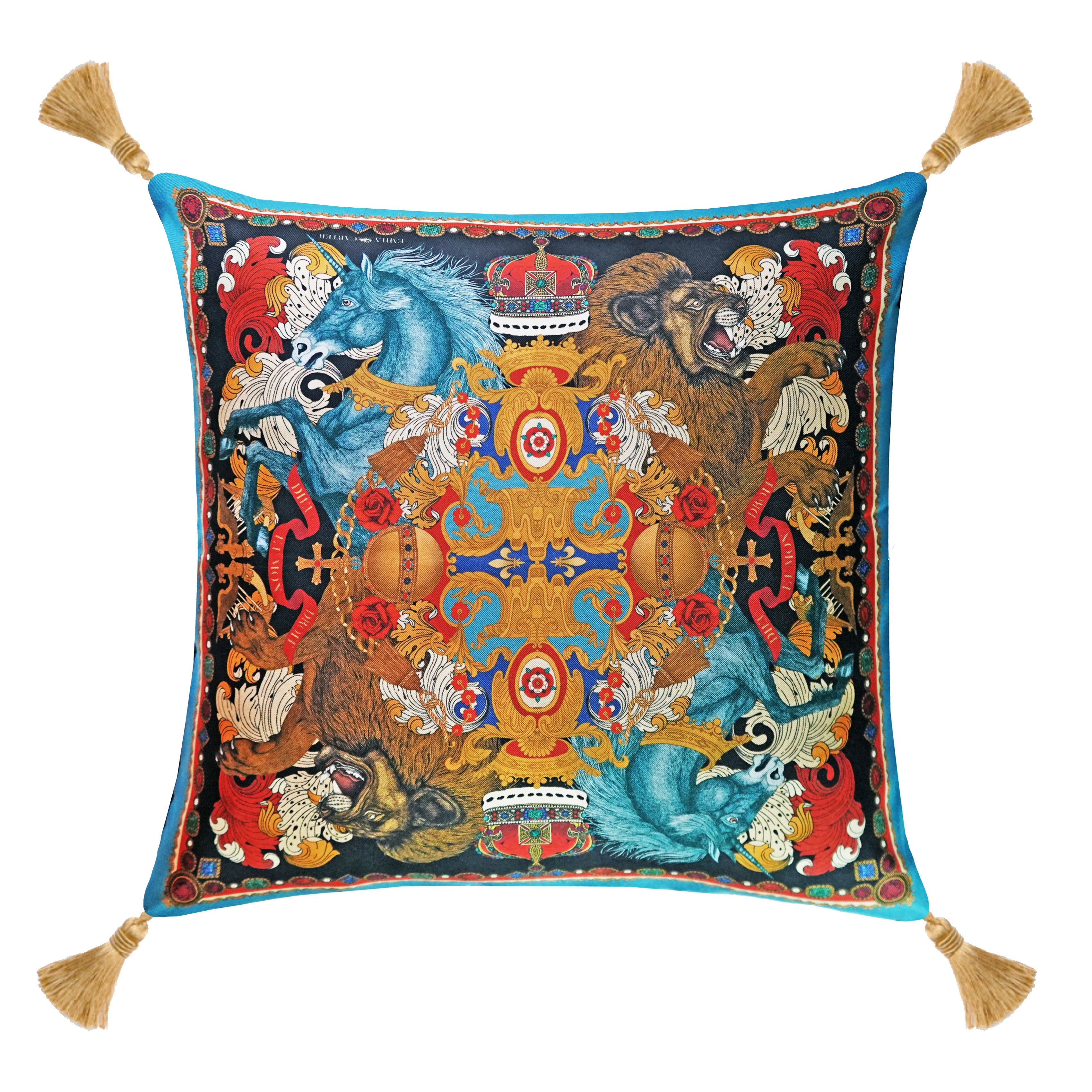 The Monarchy Cushion | 45x45cm | Silk